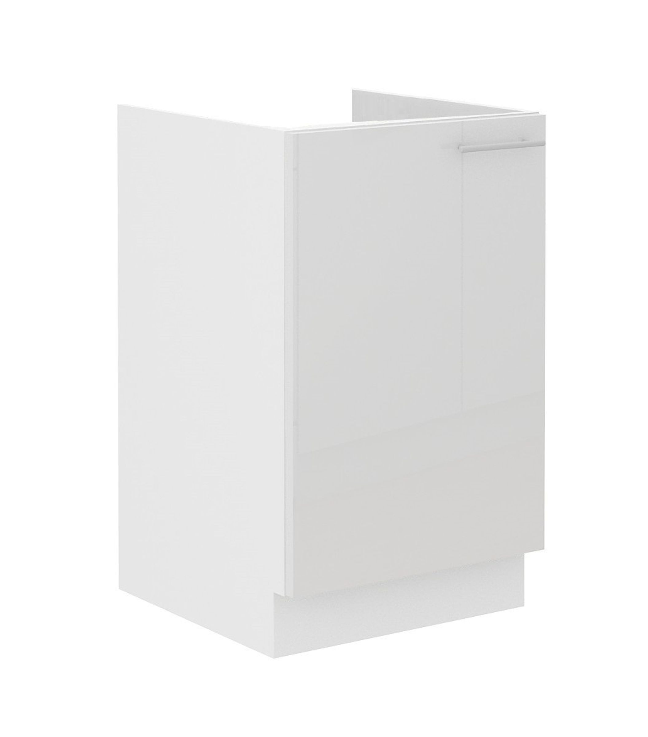 Sp&uuml;lenschrank 50 Lara Wei&szlig; Hochglanz + Wei&szlig; matt K&uuml;chenzeile K&uuml;chenblock K&uuml;che - Bild 1