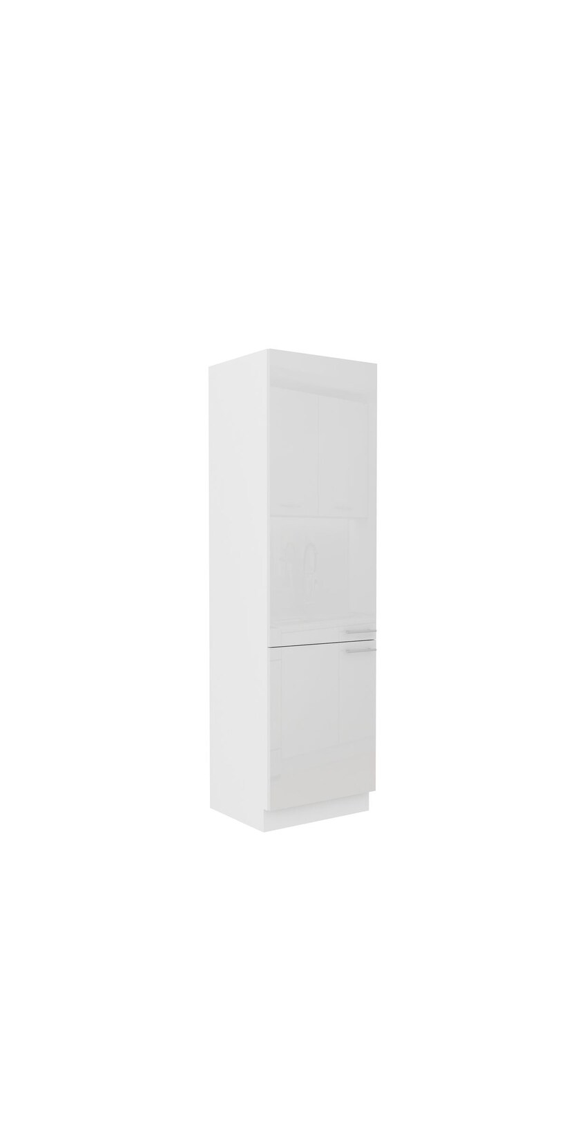 Küchen Hochschrank 60 cm Lara Weiß Hochglanz Küchenzeile Küchenblock Küche