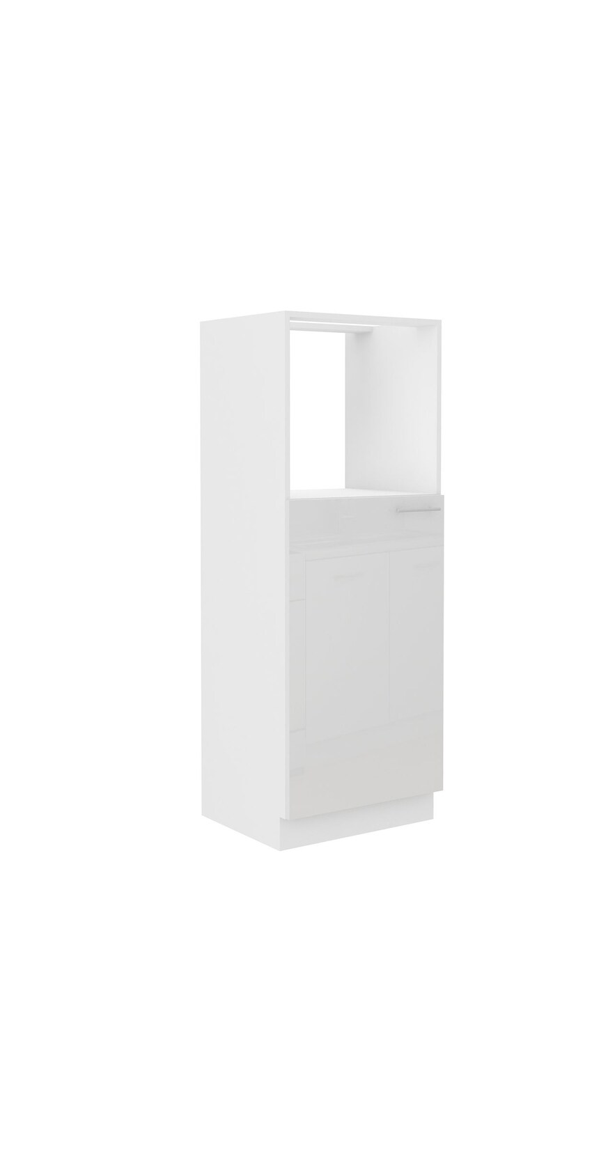 Küchen Midi Hochschrank 60 Lara Weiß Hochglanz Küchenzeile Küchenblock Küche