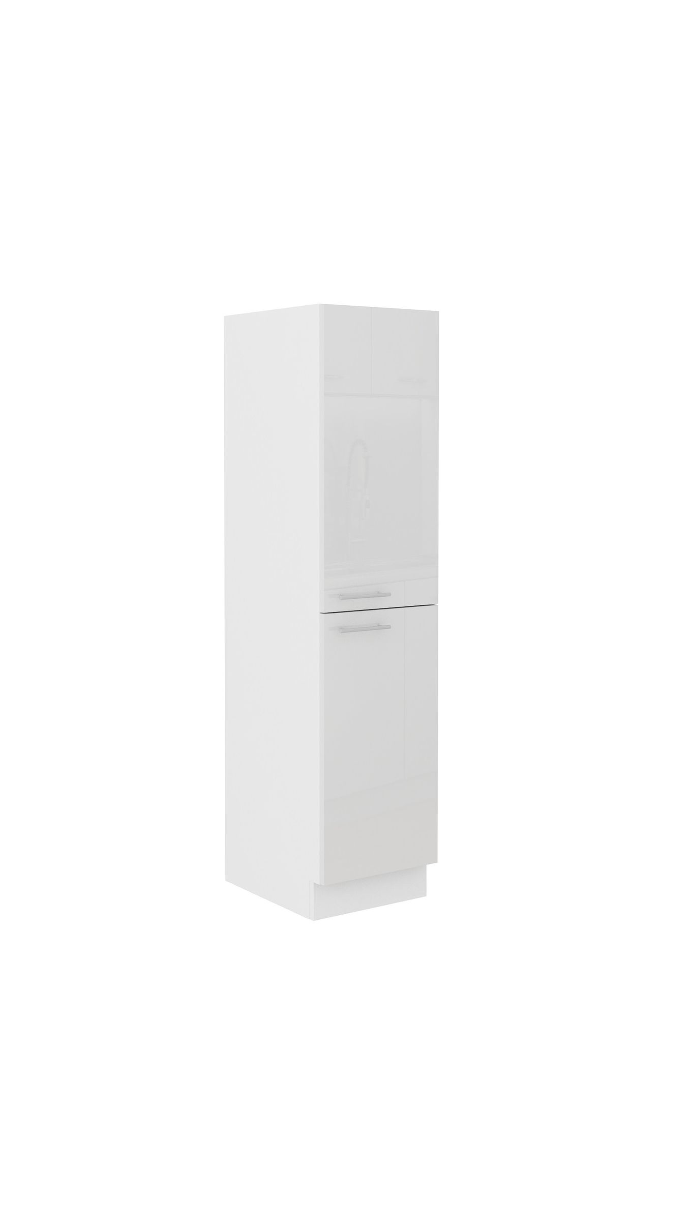 K&uuml;chen Midi Hochschrank 30 Lara Wei&szlig; Hochglanz K&uuml;chenzeile K&uuml;chenblock K&uuml;che - Bild 1