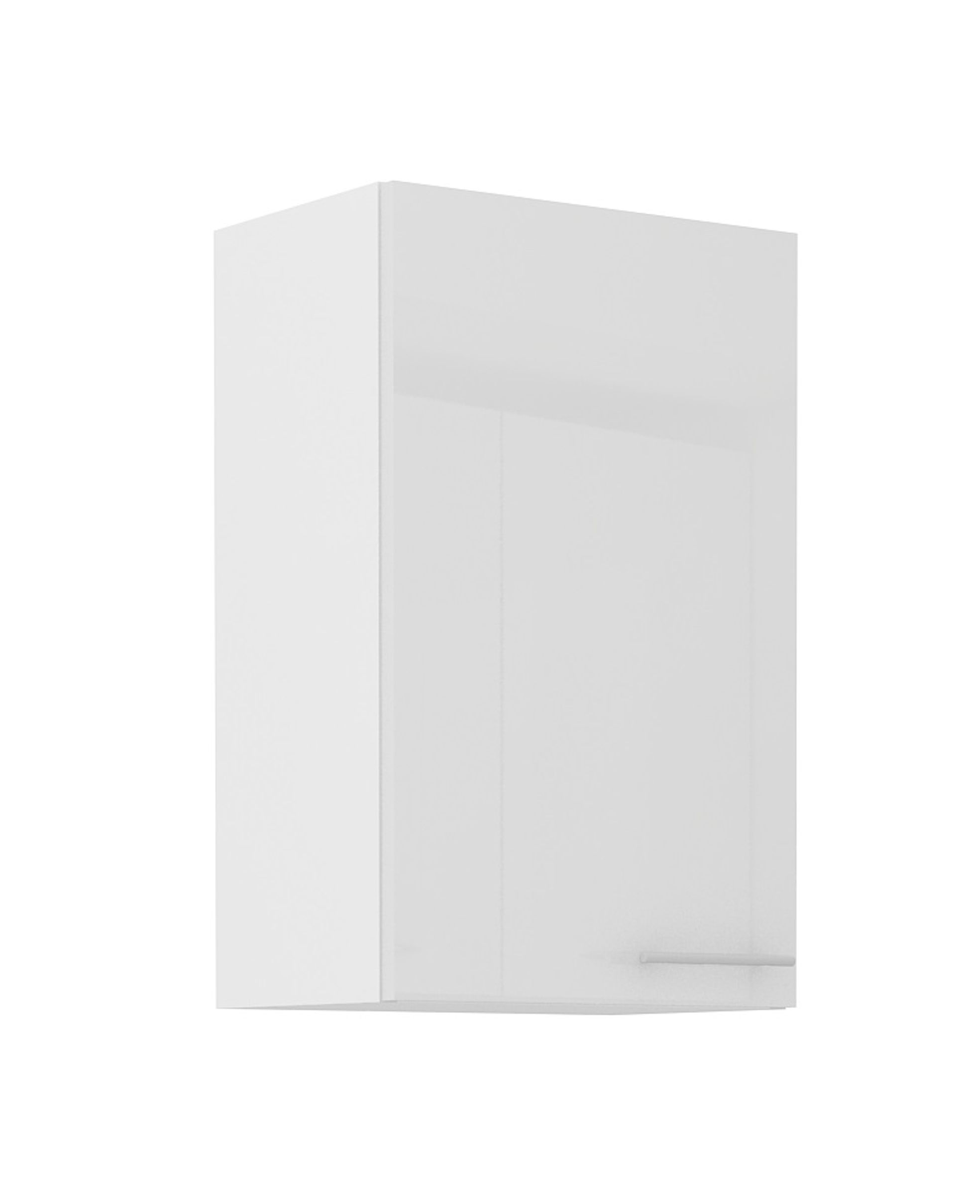 K&uuml;che H&auml;ngeschrank 45 Lara Wei&szlig; Hochglanz K&uuml;chenzeile K&uuml;chenblock - Bild 1