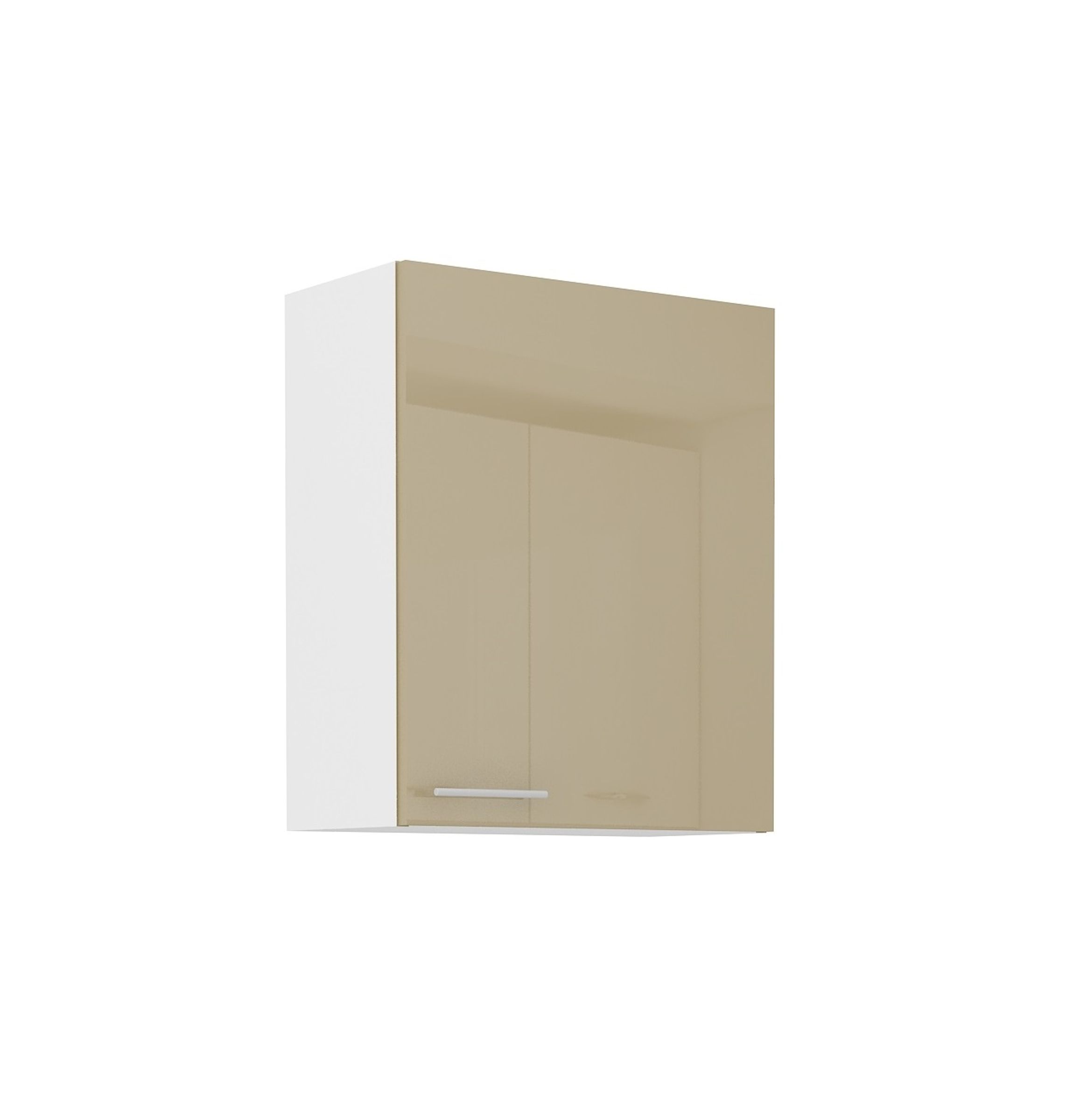 K&uuml;che H&auml;ngeschrank 60 Lara Cappuccino Hochglanz K&uuml;chenzeile K&uuml;chenblock - Bild 1