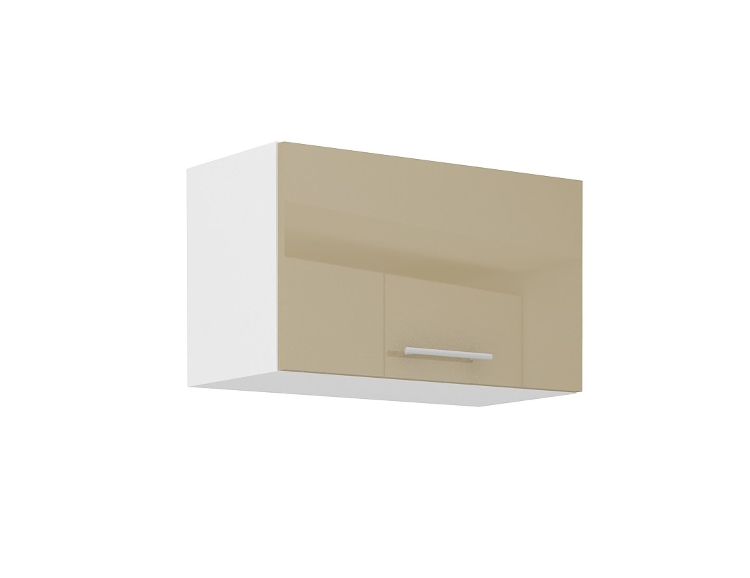 K&uuml;che H&auml;ngeschrank 60 Lara Cappuccino Hochglanz K&uuml;chenzeile K&uuml;chenblock - Bild 1