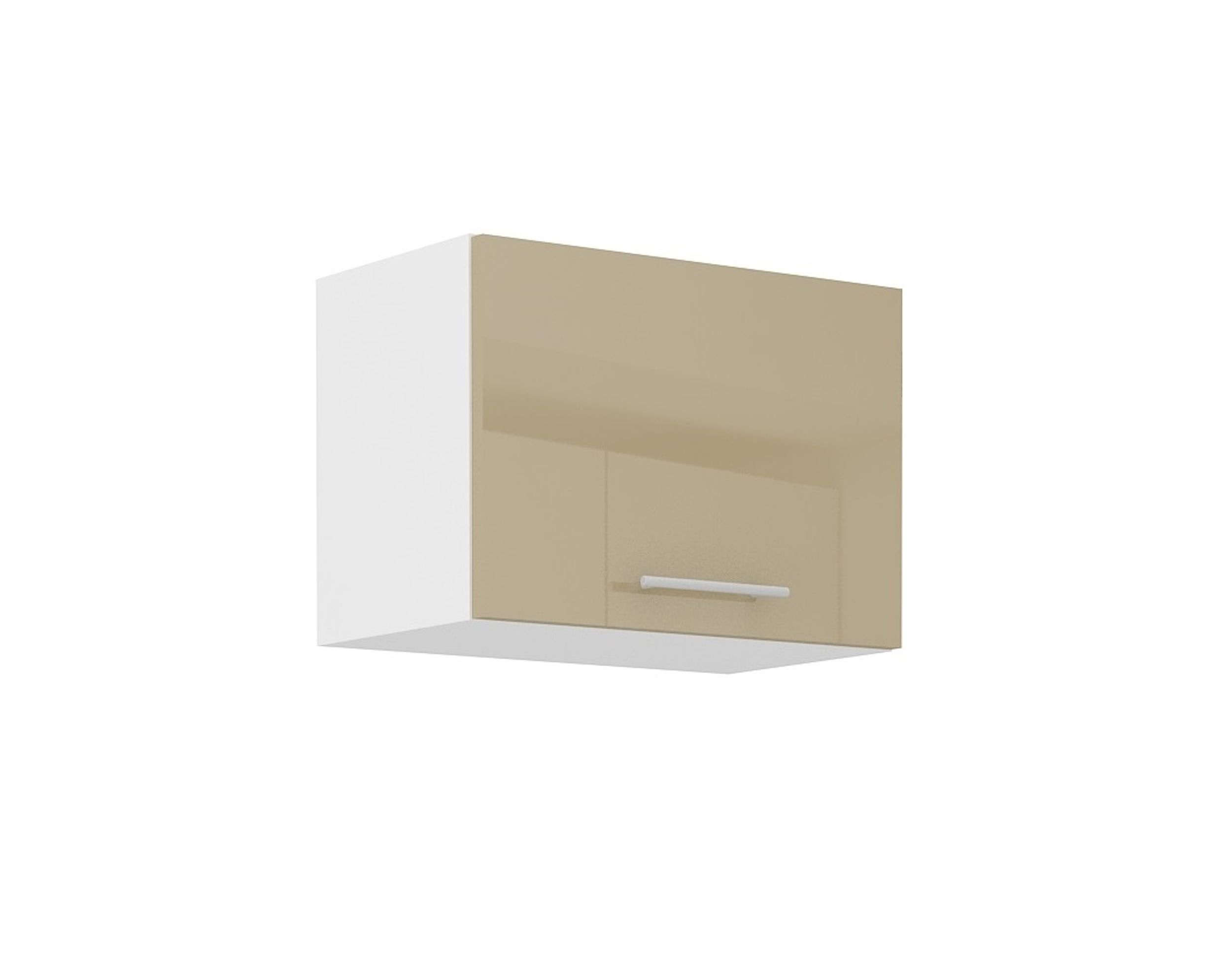 K&uuml;che H&auml;ngeschrank 50 Lara Cappuccino Hochglanz K&uuml;chenzeile K&uuml;chenblock - Bild 1