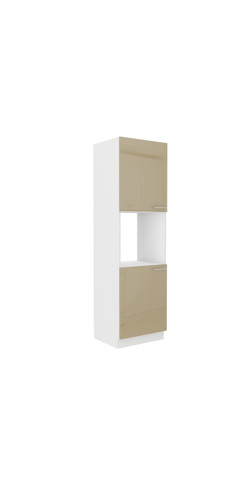 Küchen Hochschrank 60 Lara Cappuccino Hochglanz Küchenzeile Küchenblock Küche