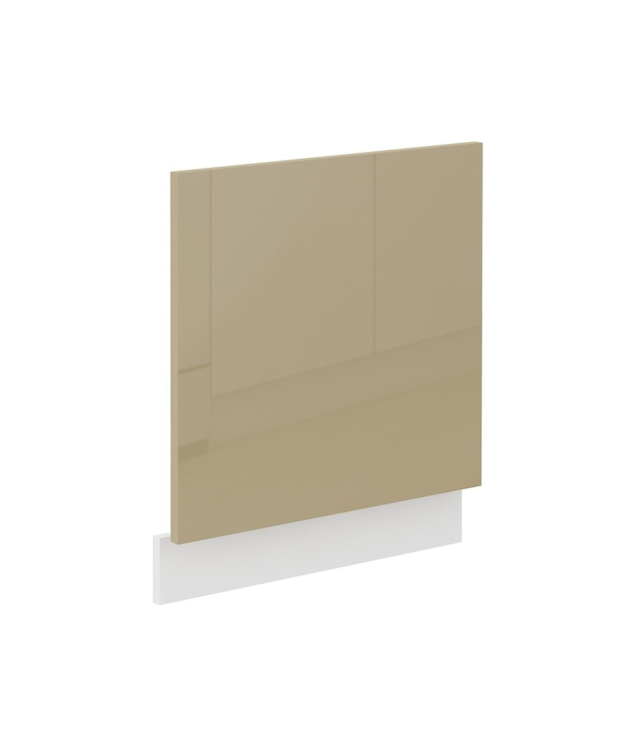 Frontblende Geschirrsp&uuml;ler integriert 60 cm Cappuccino Hochglanz K&uuml;che Lara - Bild 1