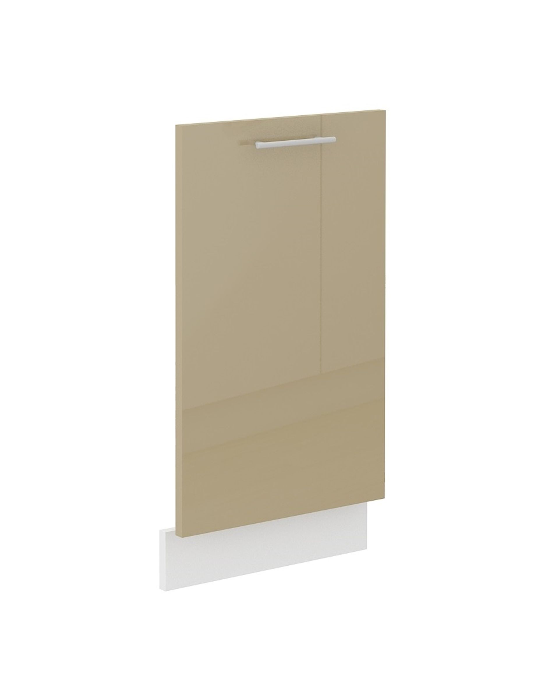 Frontblende Geschirrsp&uuml;ler vollintegriert 45 cm Cappuccino Hochglanz K&uuml;che Lara - Bild 1