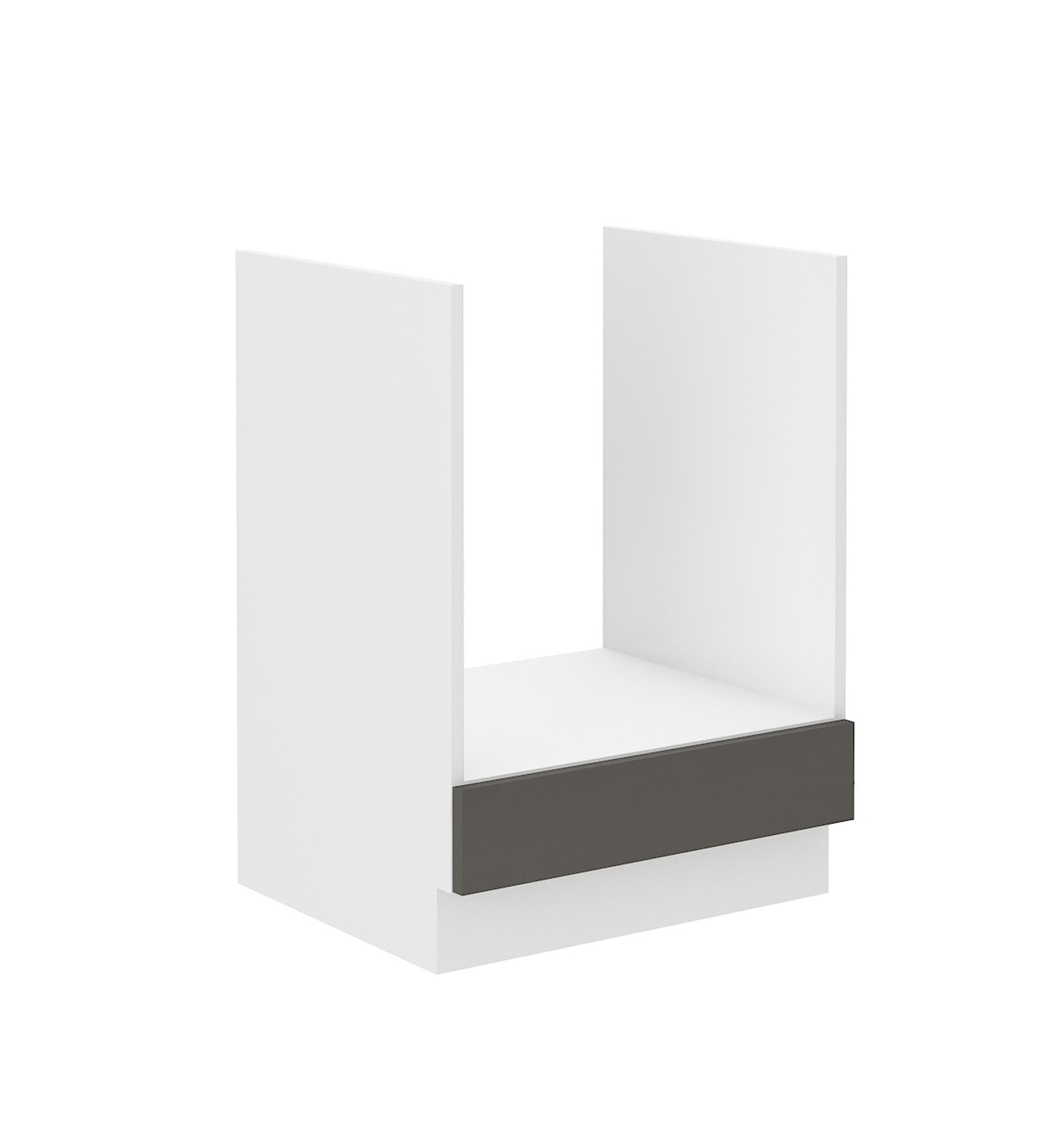 Herd Unterschrank 60 Lara Grau Hochglanz K&uuml;chenzeile K&uuml;chenblock K&uuml;che - Bild 1