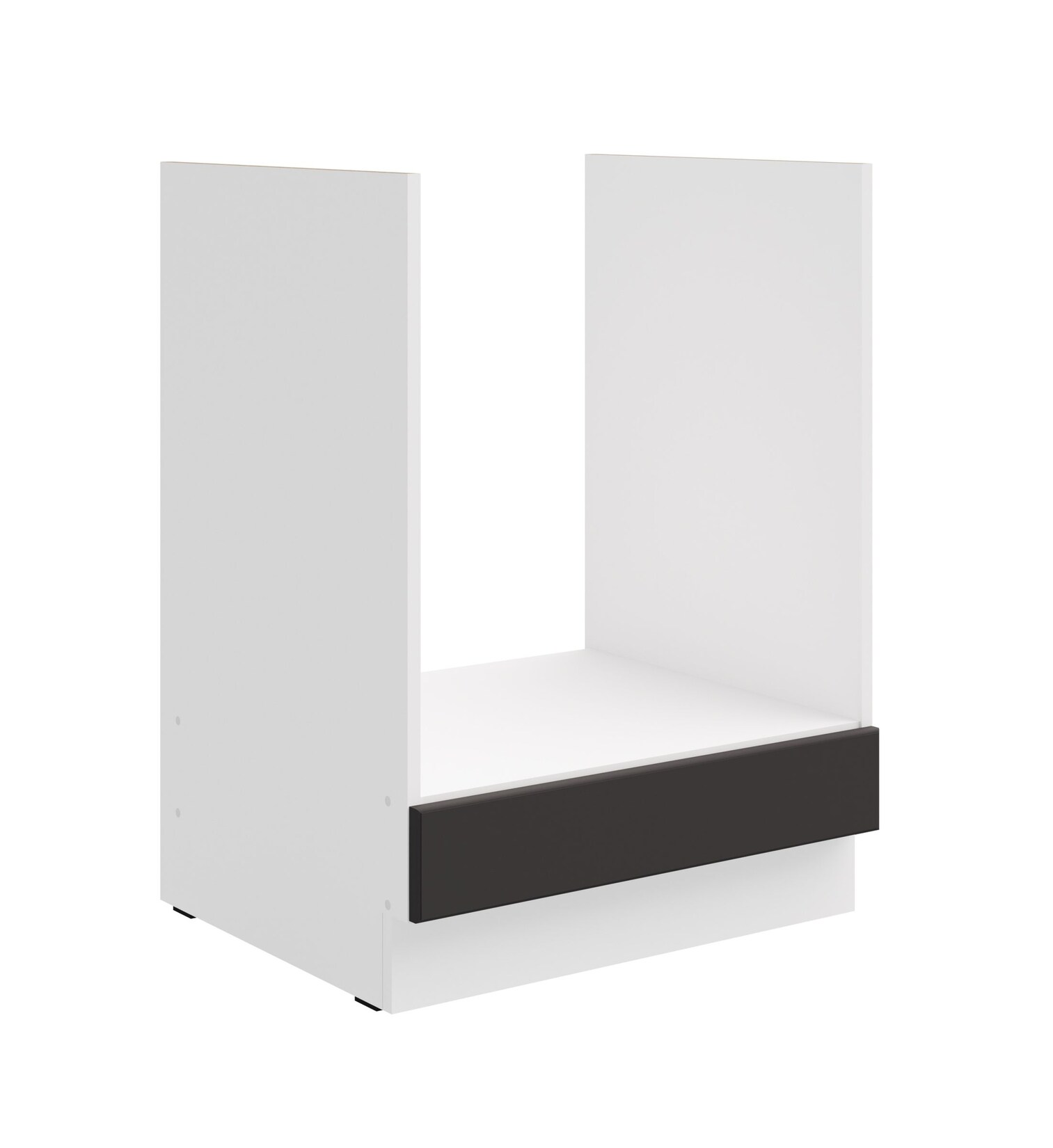 Herdunterschrank 60 cm Stilo Grau Weiss Küchenzeile Küchenblock Küche Landhaus