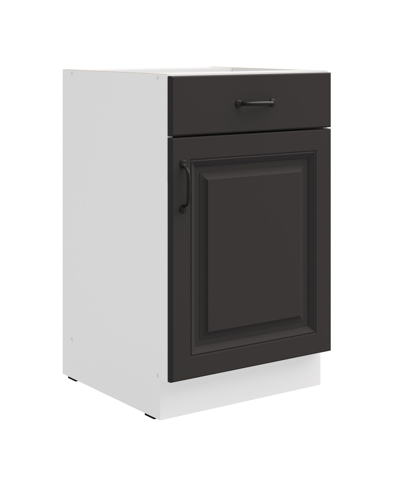 Unterschrank 50 cm Stilo Grau Küchenzeile Vollauszug Soft-Close Küche Landhaus