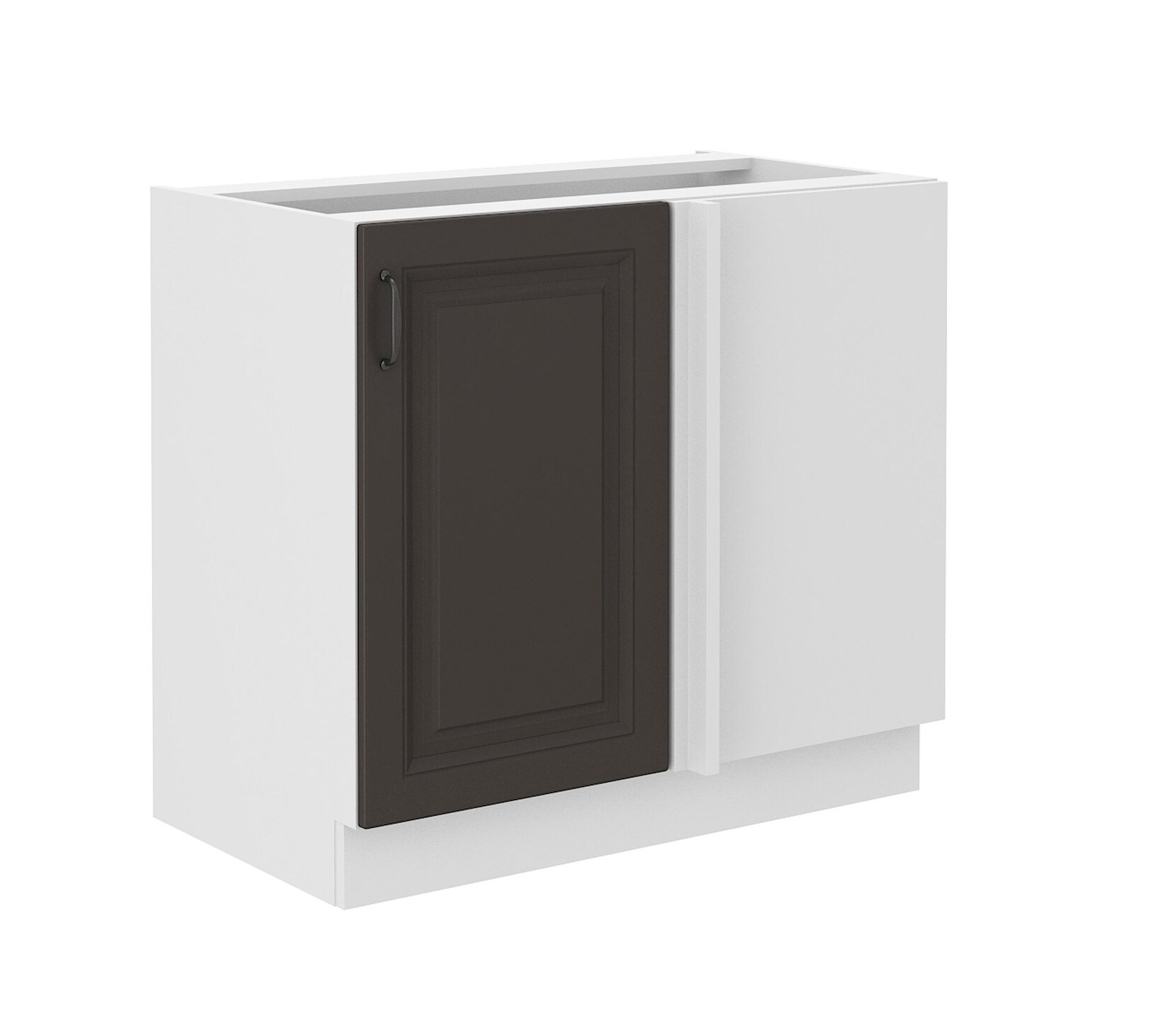 Eckschrank 105cm Stilo Grau Küchenzeile Küchenblock Küche Landhaus Einbauküche