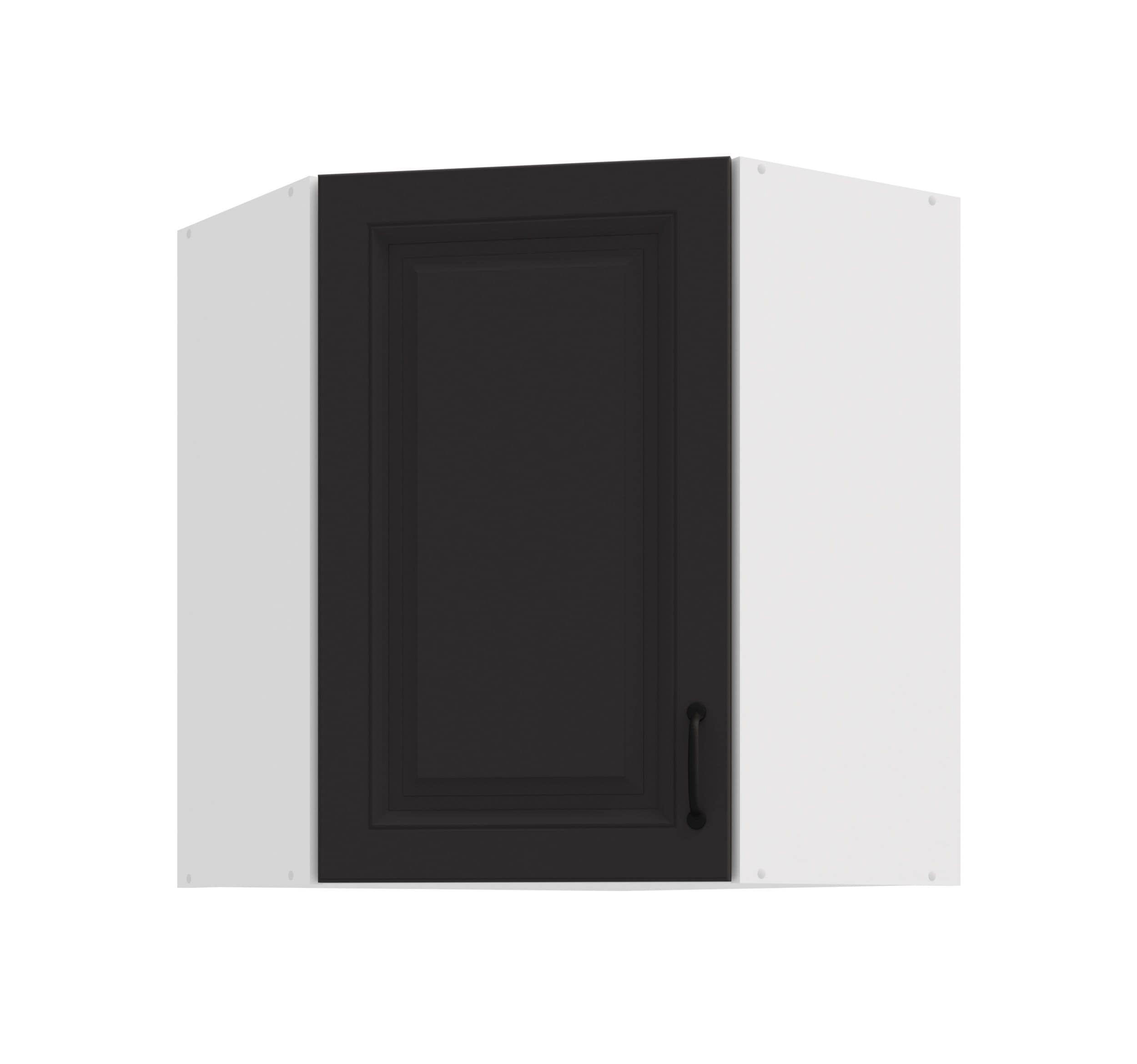 Eckh&auml;ngeschrank 60x60 cm Stilo Grau K&uuml;chenzeile K&uuml;chenblock K&uuml;che Landhaus - Bild 1