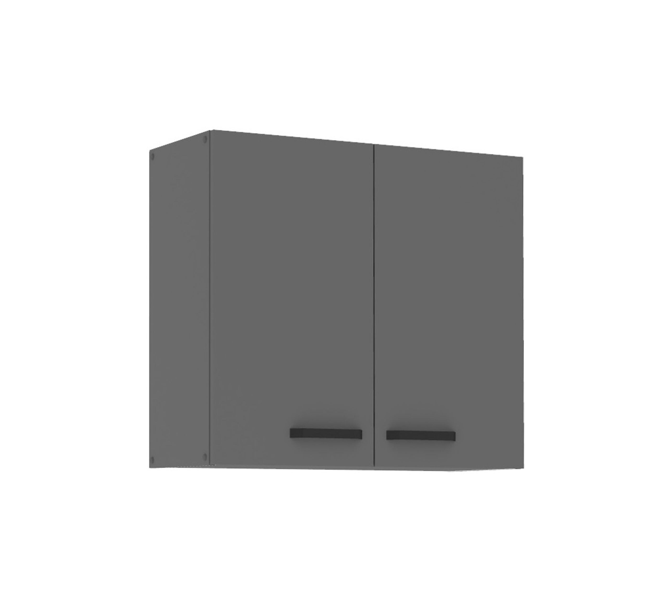 K&uuml;che NESSA H&auml;ngeschrank 80 cm Anthrazit K&uuml;chenzeile K&uuml;chenblock Einbauk&uuml;che - Bild 1