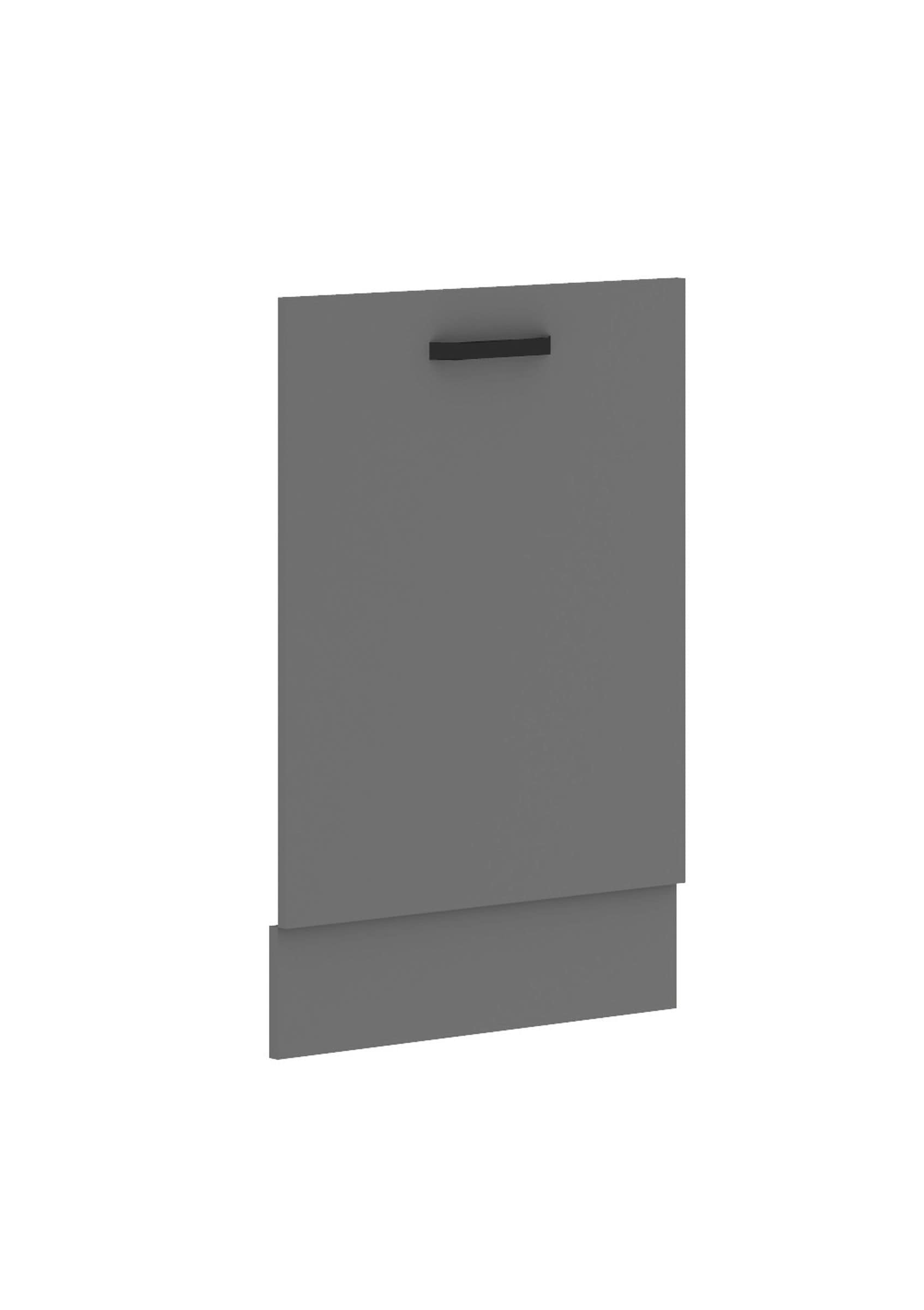 Frontblende f&uuml;r vollintegrierten Geschirrsp&uuml;ler 60 cm K&uuml;che NESSA Anthrazit - Bild 1