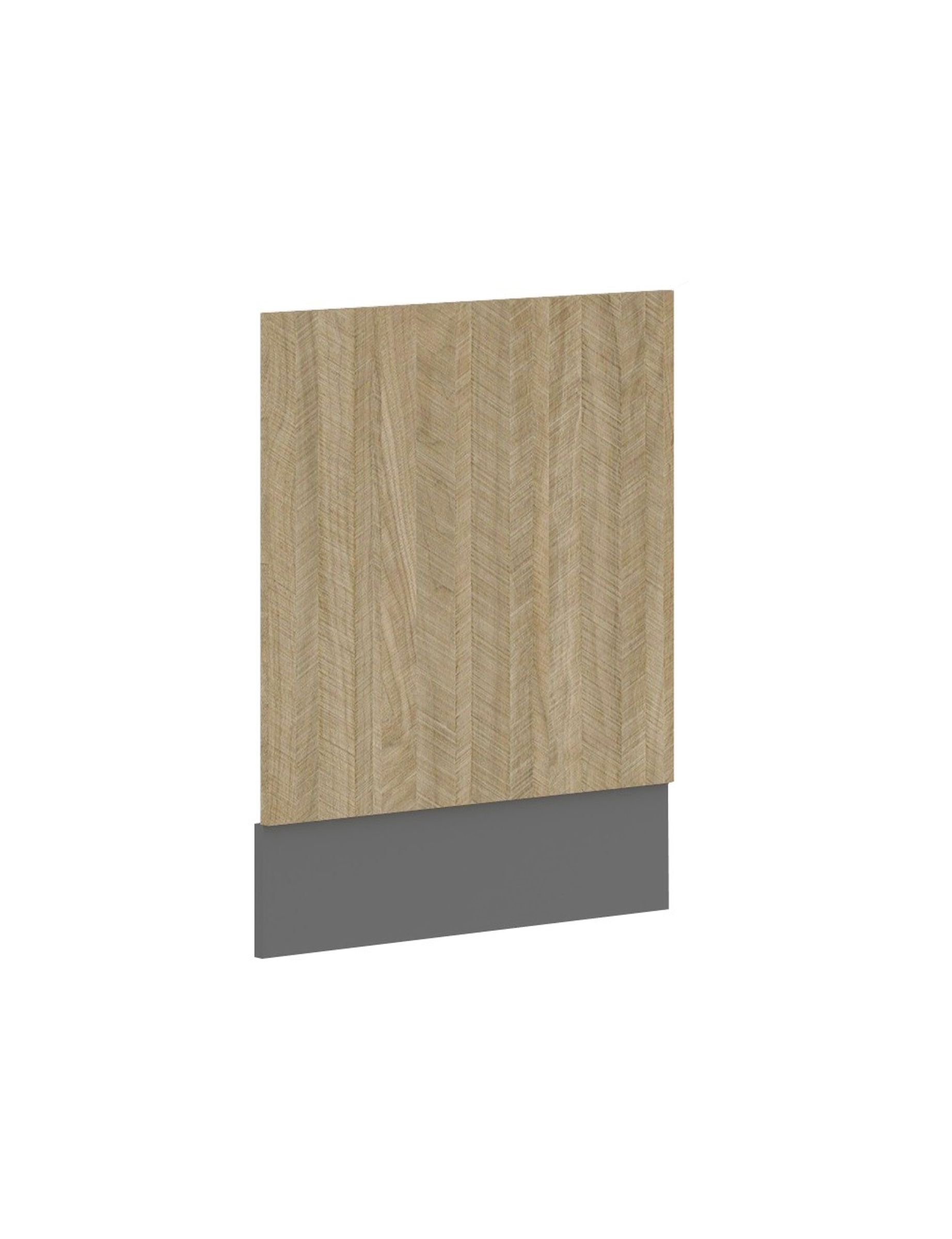 Frontblende f&uuml;r integrierten Geschirrsp&uuml;ler 60 cm K&uuml;che SCANDI Fischgr&auml;t Optik - Bild 1