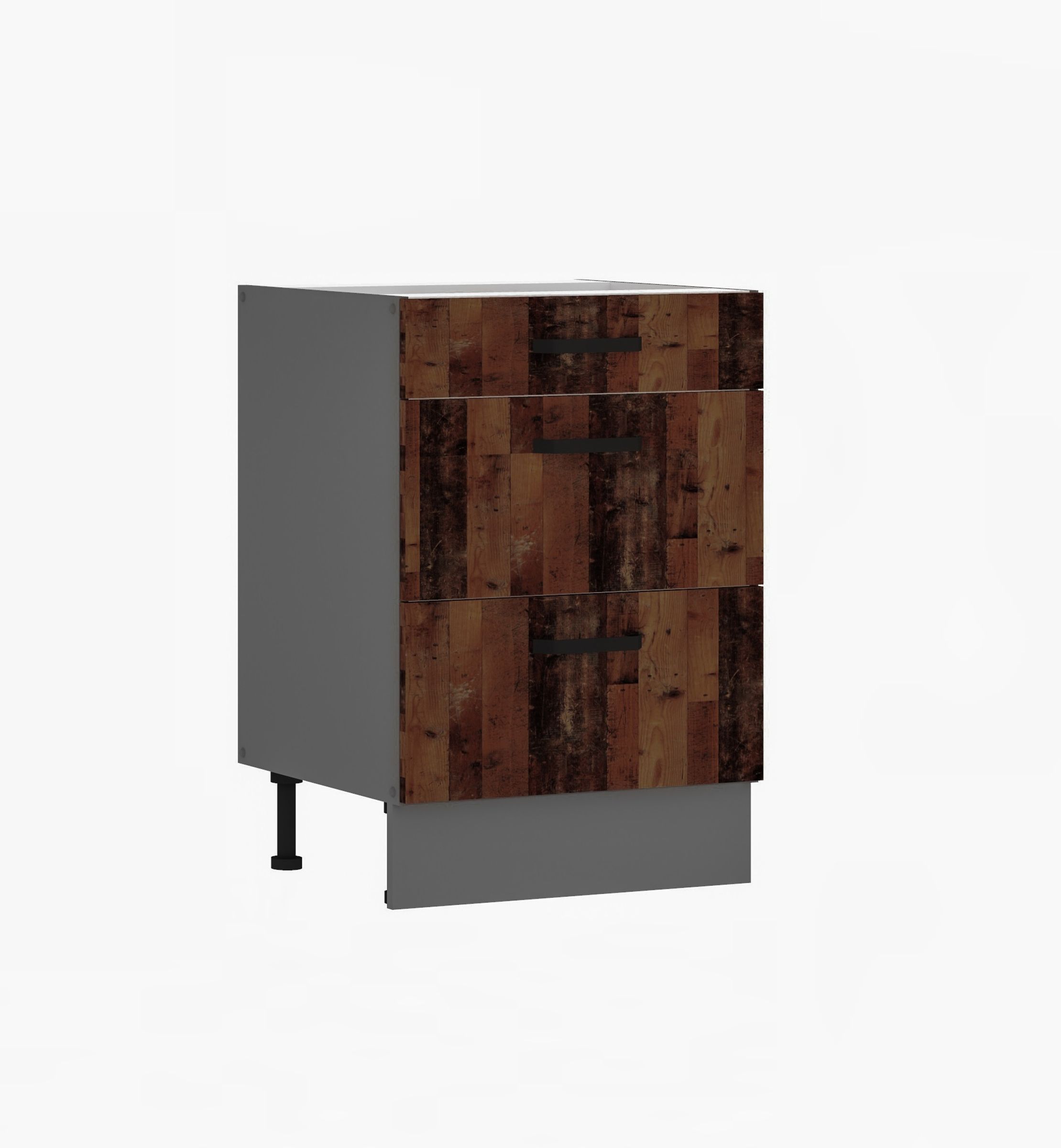 K&uuml;che OLD STYLE Unterschrank 60 cm Old Wood K&uuml;chenzeile K&uuml;chenblock Einbauk&uuml;che - Bild 1