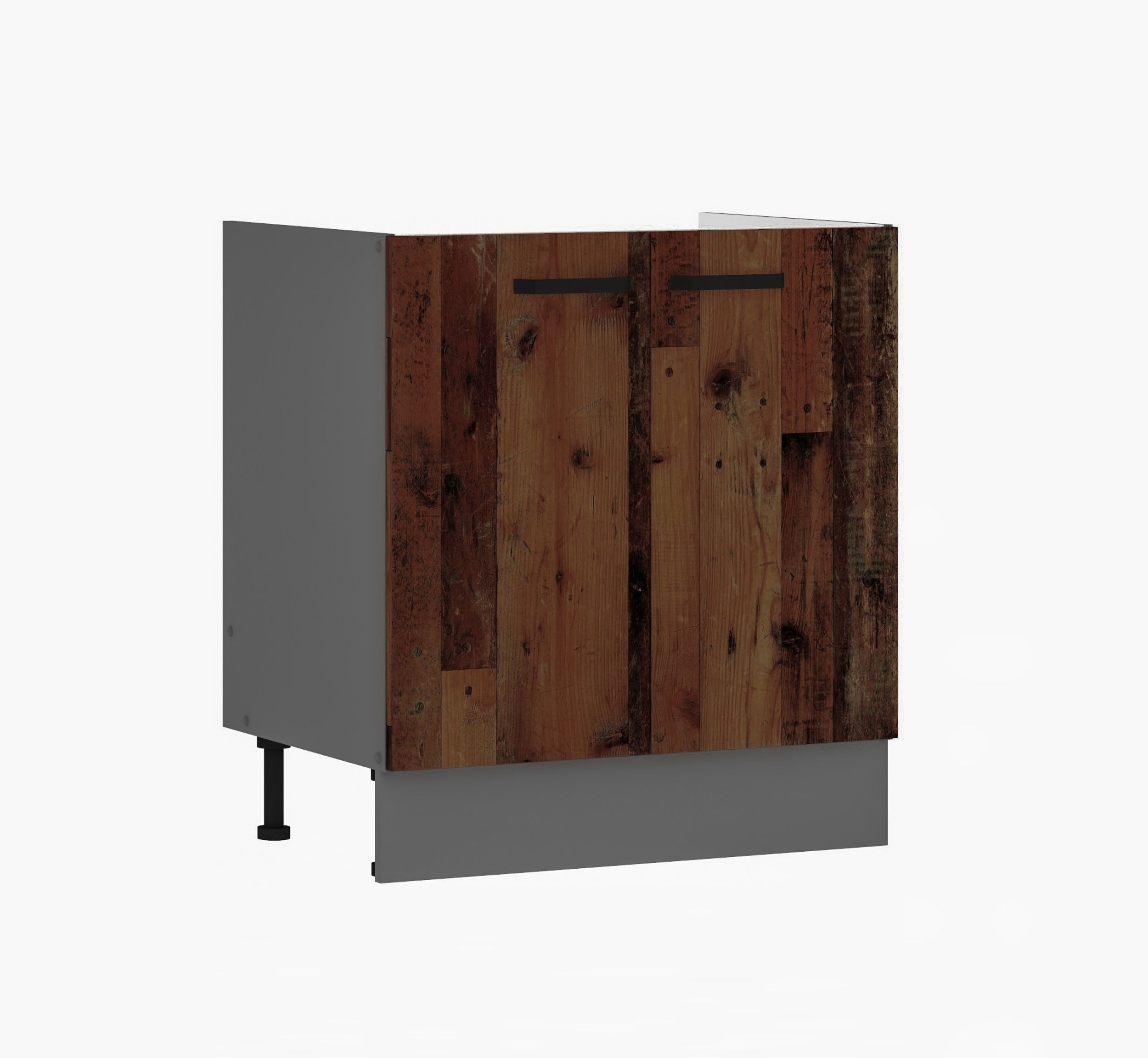 K&uuml;che OLD STYLE Wood Sp&uuml;lenunterschrank 80 K&uuml;chenzeile K&uuml;chenblock Einbauk&uuml;che - Bild 1