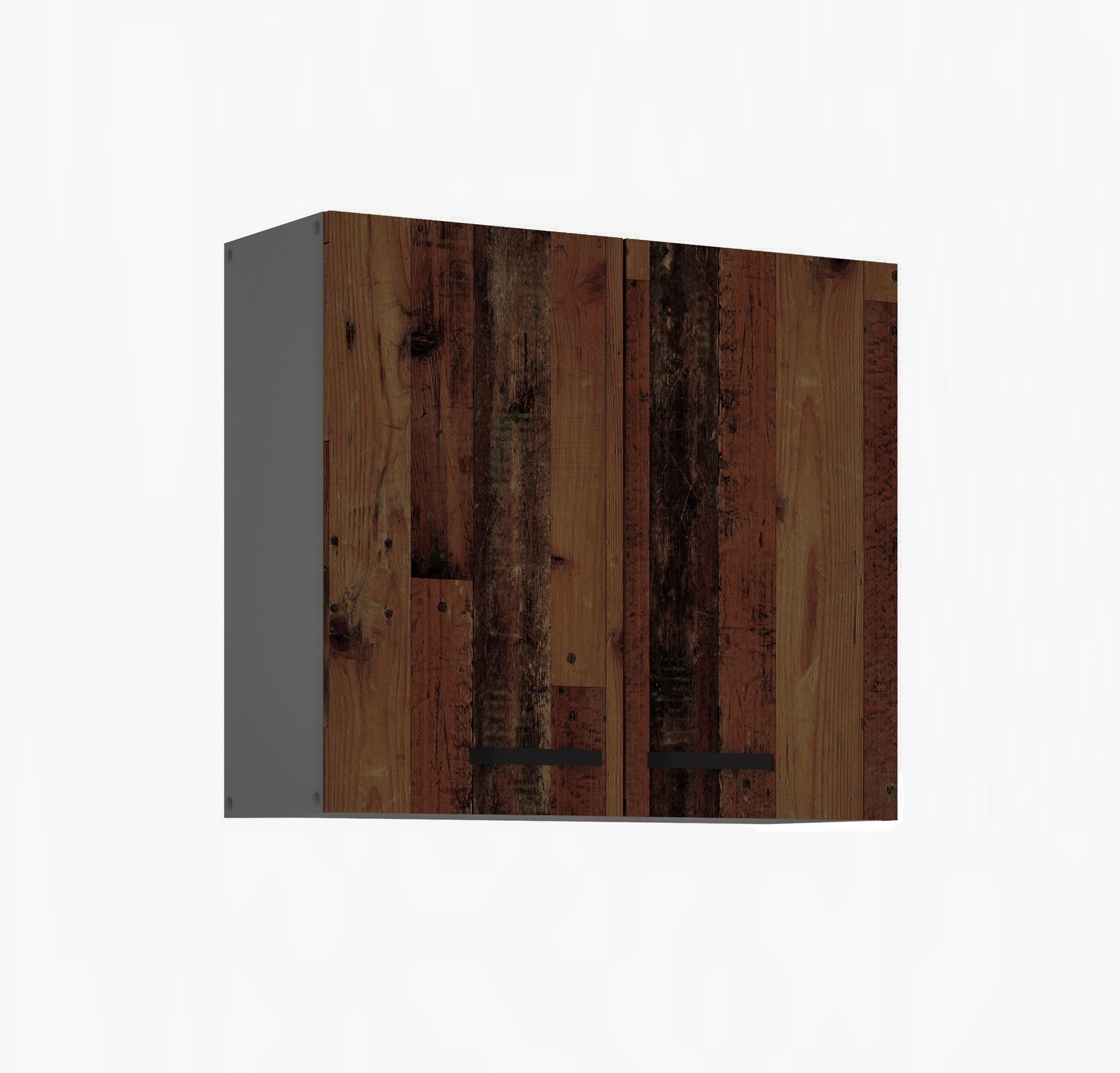 K&uuml;che OLD STYLE H&auml;ngeschrank 80 cm Old Wood K&uuml;chenzeile K&uuml;chenblock Einbauk&uuml;che - Bild 1