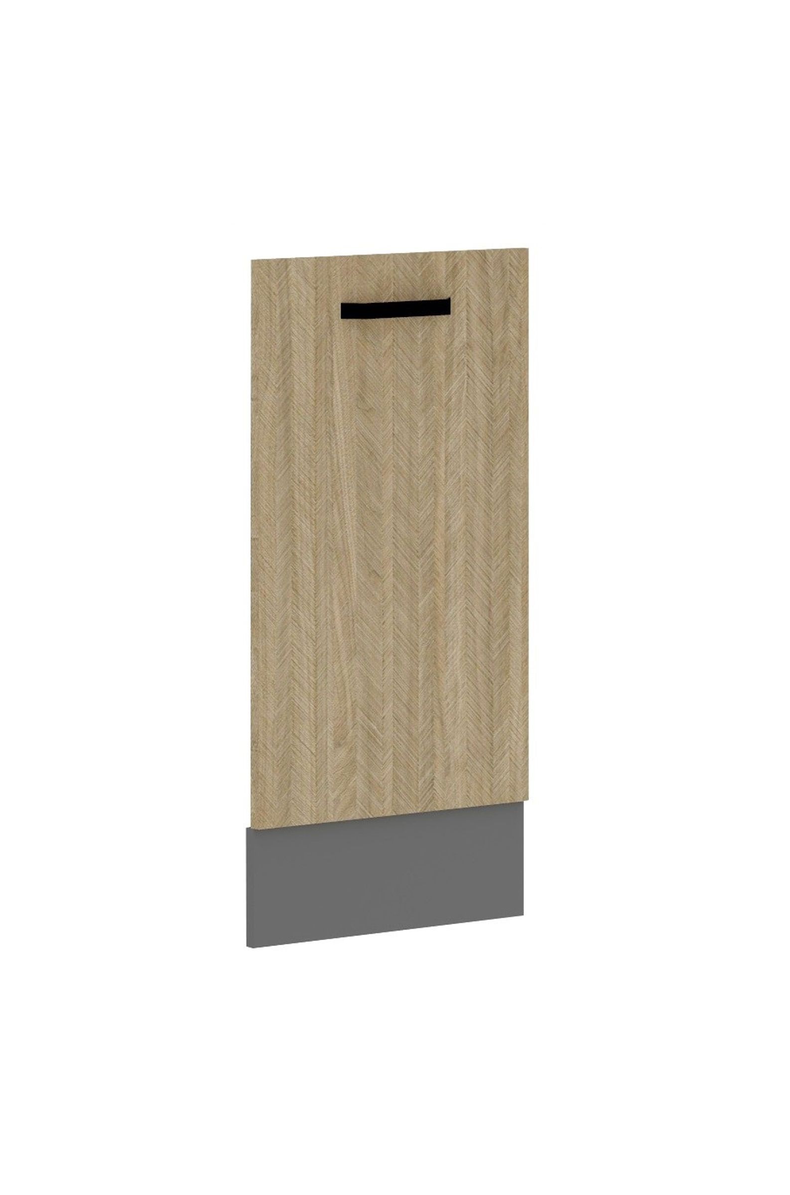 Frontblende f&uuml;r vollintegrierten Geschirrsp&uuml;ler 45 K&uuml;che SCANDI Fischgr&auml;t Optik - Bild 1