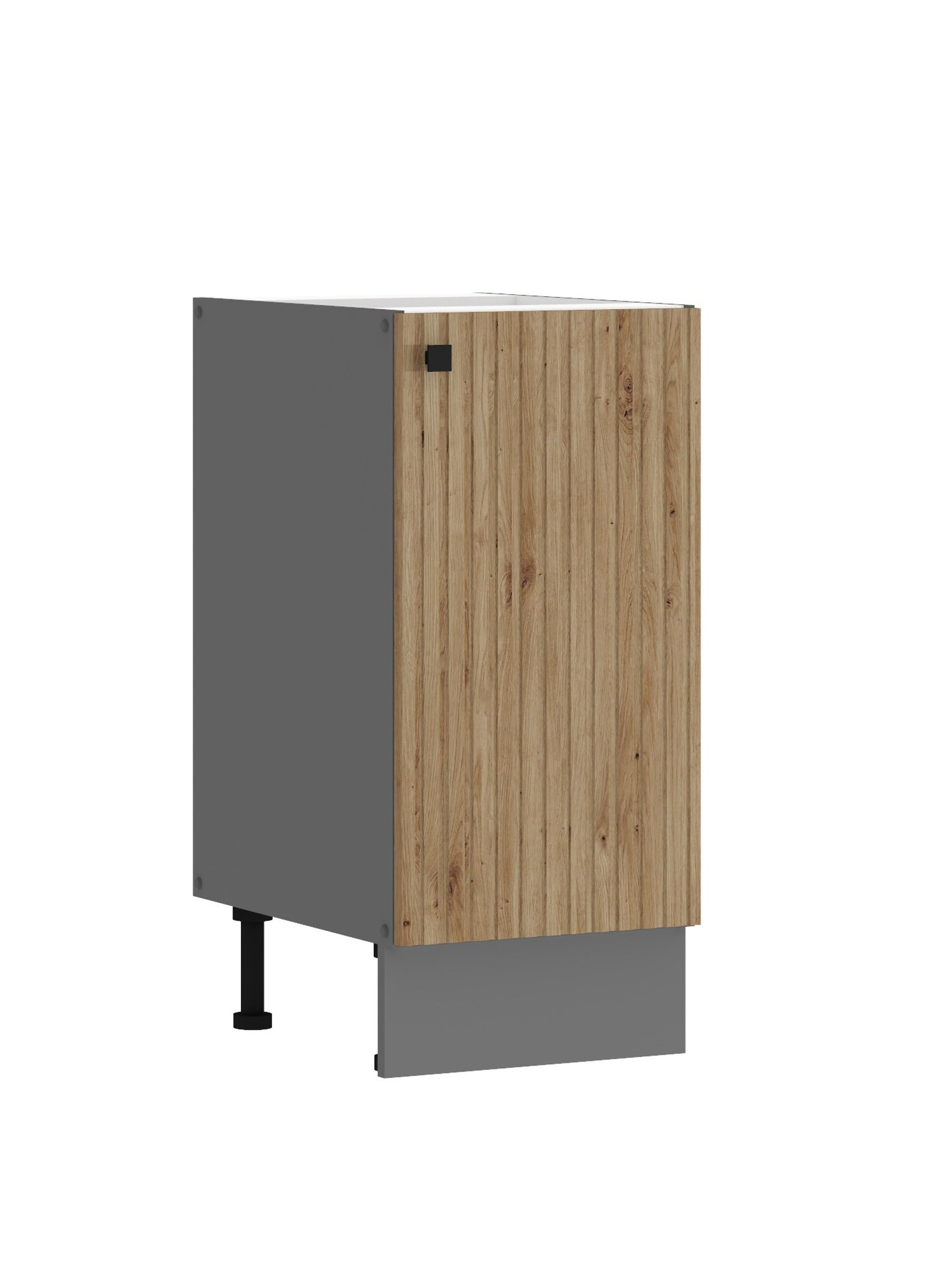 K&uuml;che AVA Artisan Unterschrank 40 cm Lamellenoptik K&uuml;chenzeile Einbauk&uuml;che - Bild 1