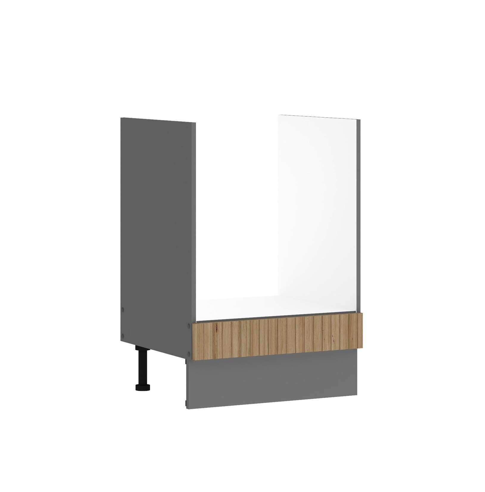 Küche AVA Eiche Artisan Herdschrank 60 cm Lamellenoptik Küchenzeile Einbauküche