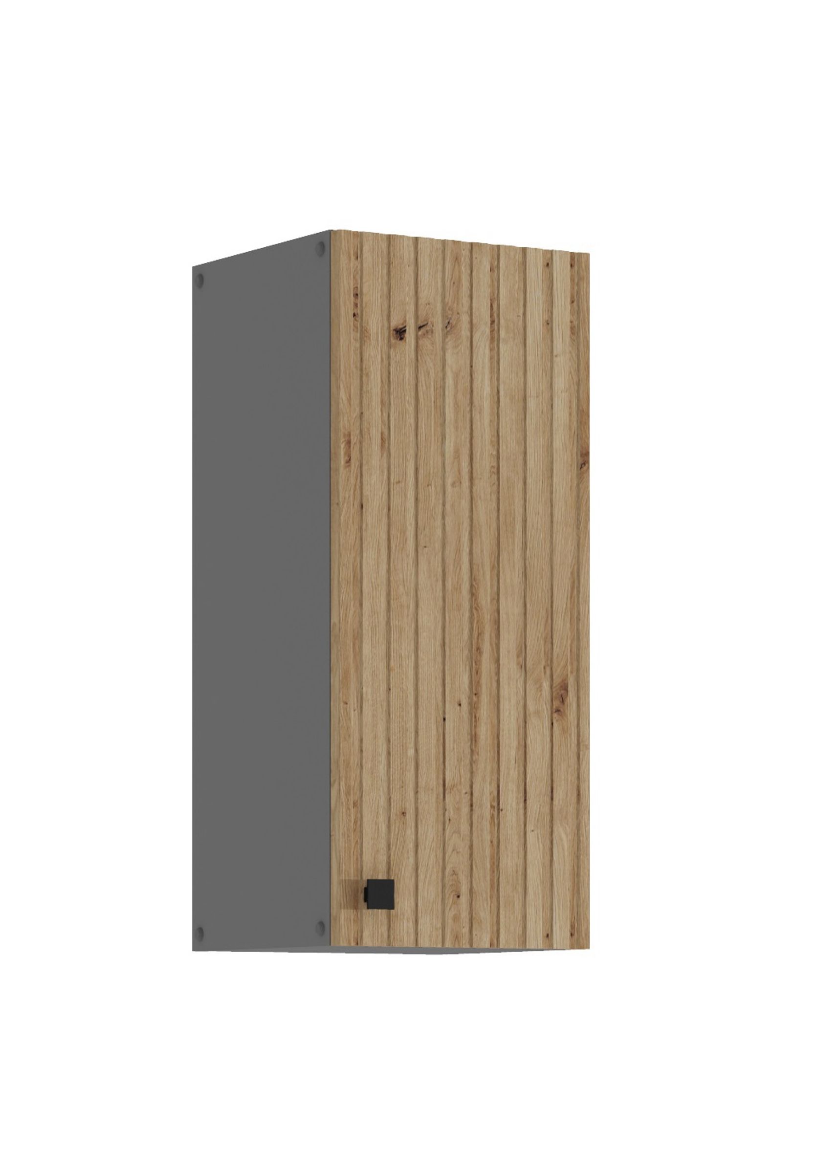 K&uuml;che AVA Artisan H&auml;ngeschrank 30 cm Lamellenoptik K&uuml;chenzeile Einbauk&uuml;che - Bild 1