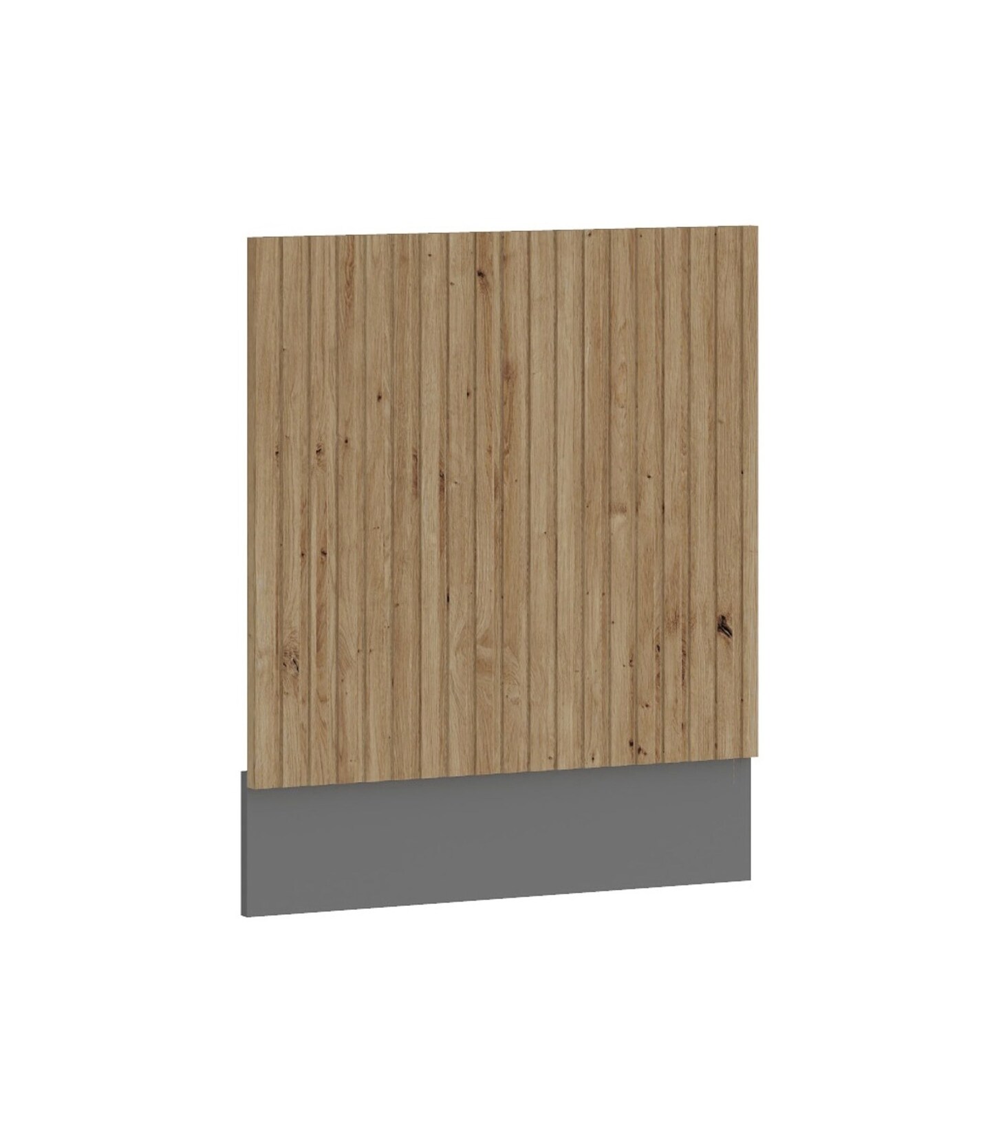 Frontblende integrierten Geschirrspüler 60 cm Küche AVA Artisan Lamellenoptik