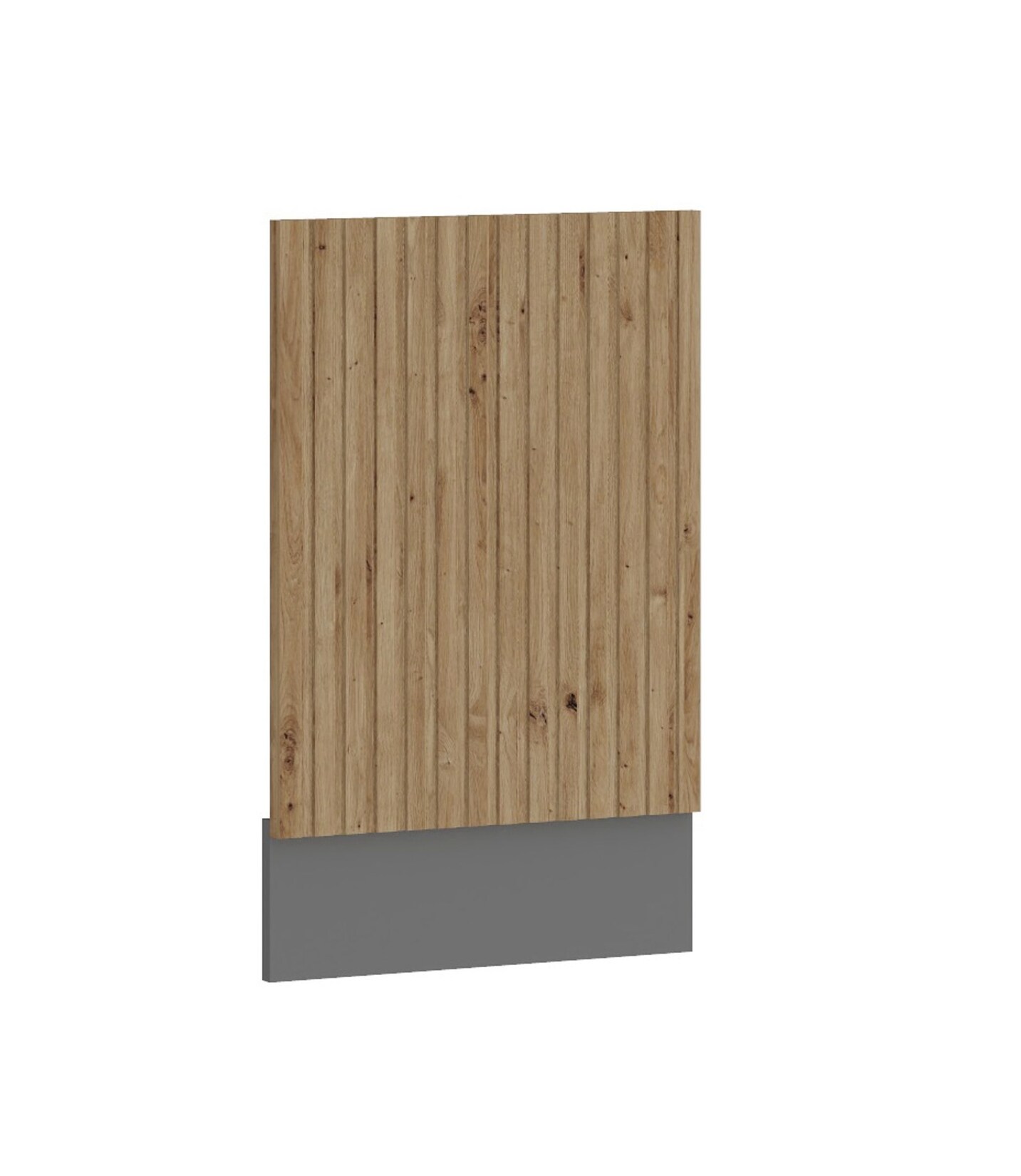 Frontblende integrierten Geschirrspüler 45 cm Küche AVA Artisan Lamellenoptik