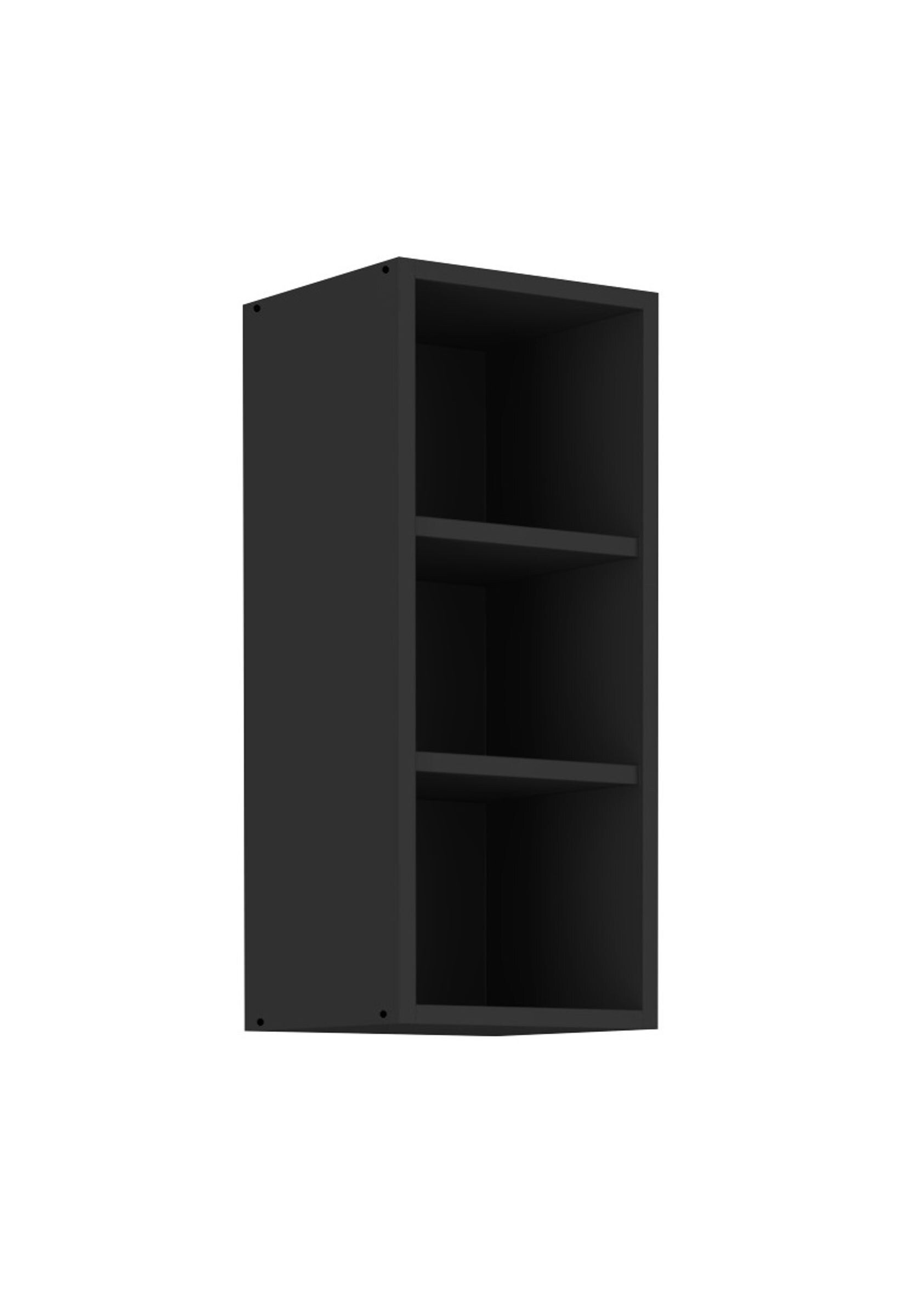 H&auml;ngeschrank Regal 30 cm Schwarz matt K&uuml;chenzeile K&uuml;che SIENA / MONZA / ARONA - Bild 1