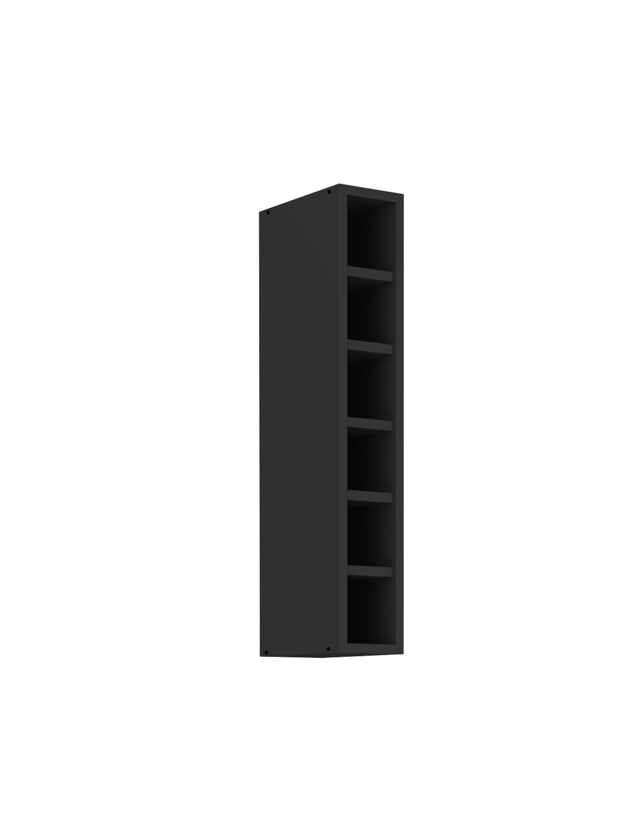 Hängeschrank Regal 15 cm Schwarz matt Küchenzeile Küche SIENA / MONZA / ARONA