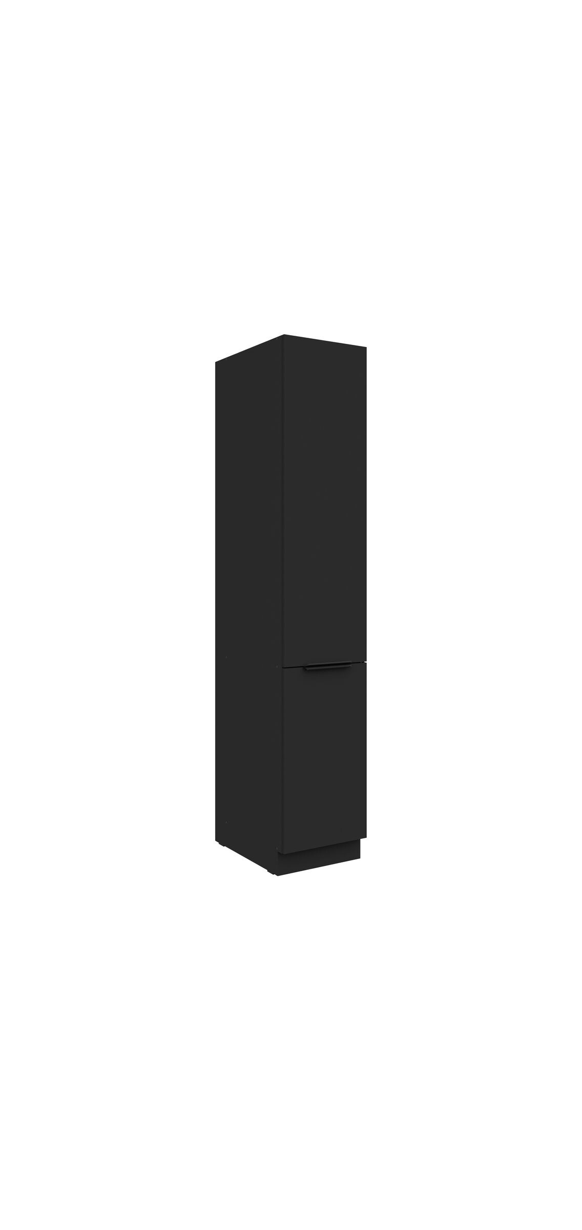 K&uuml;chen Hochschrank 40 cm SIENA Schwarz K&uuml;chenzeile K&uuml;chenblock K&uuml;che Einbauk&uuml;che - Bild 1