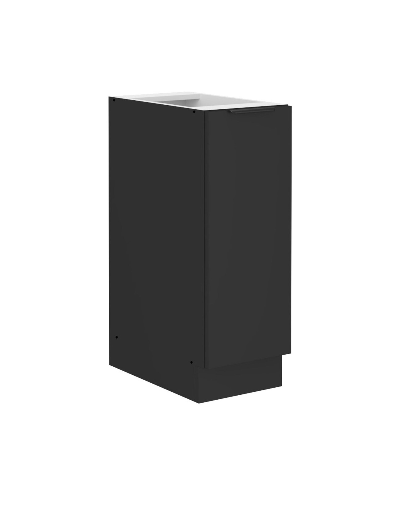 Küchen Unterschrank Schrankauszug 30 cm SIENA Schwarz Küche Küchenzeile