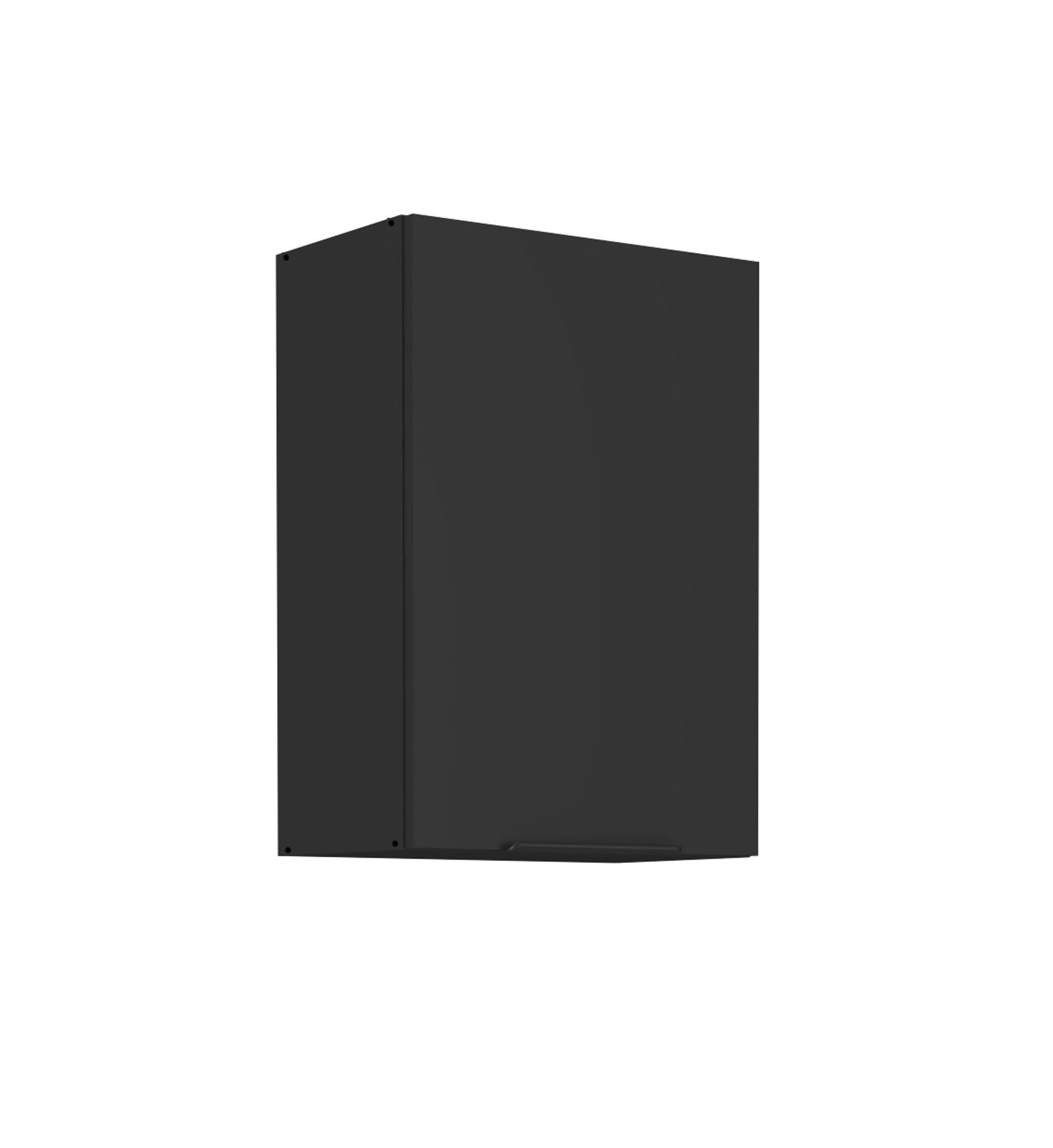 K&uuml;chen H&auml;ngeschrank 50 cm SIENA Schwarz K&uuml;che K&uuml;chenzeile K&uuml;chenblock - Bild 1