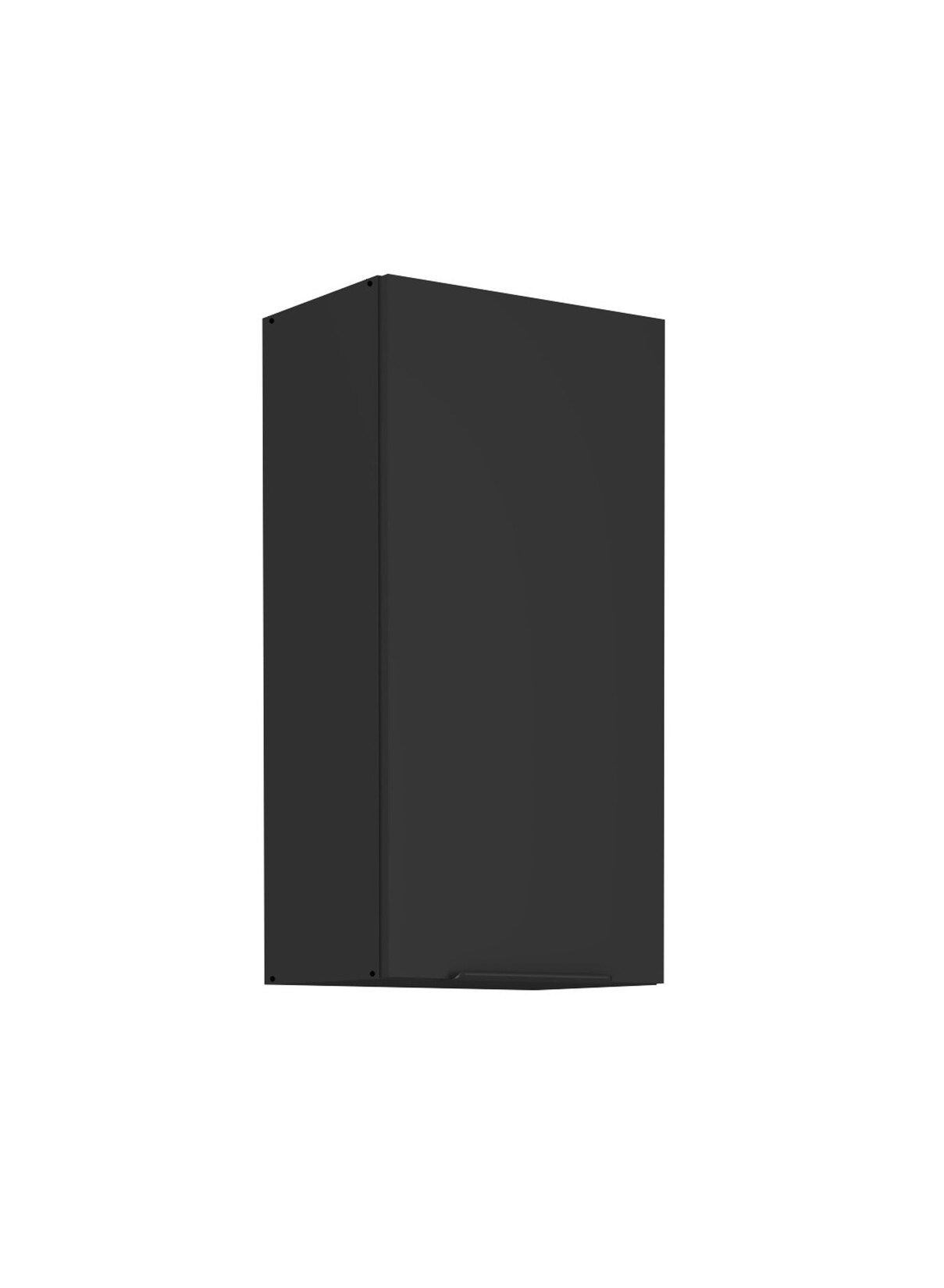 Küchen Hängeschrank 45 cm SIENA Schwarz Küche Küchenzeile Küchenblock 90 cm hoch