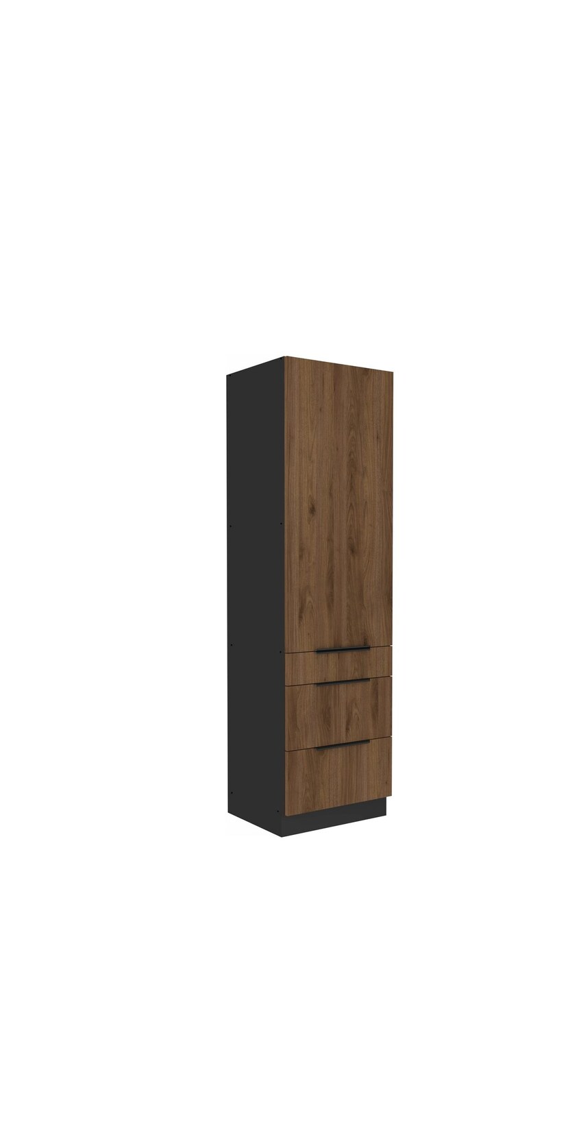 Küchen Hochschrank 60 cm MONZA Okapi Nußbaum Küchenzeile Küchenblock Küche