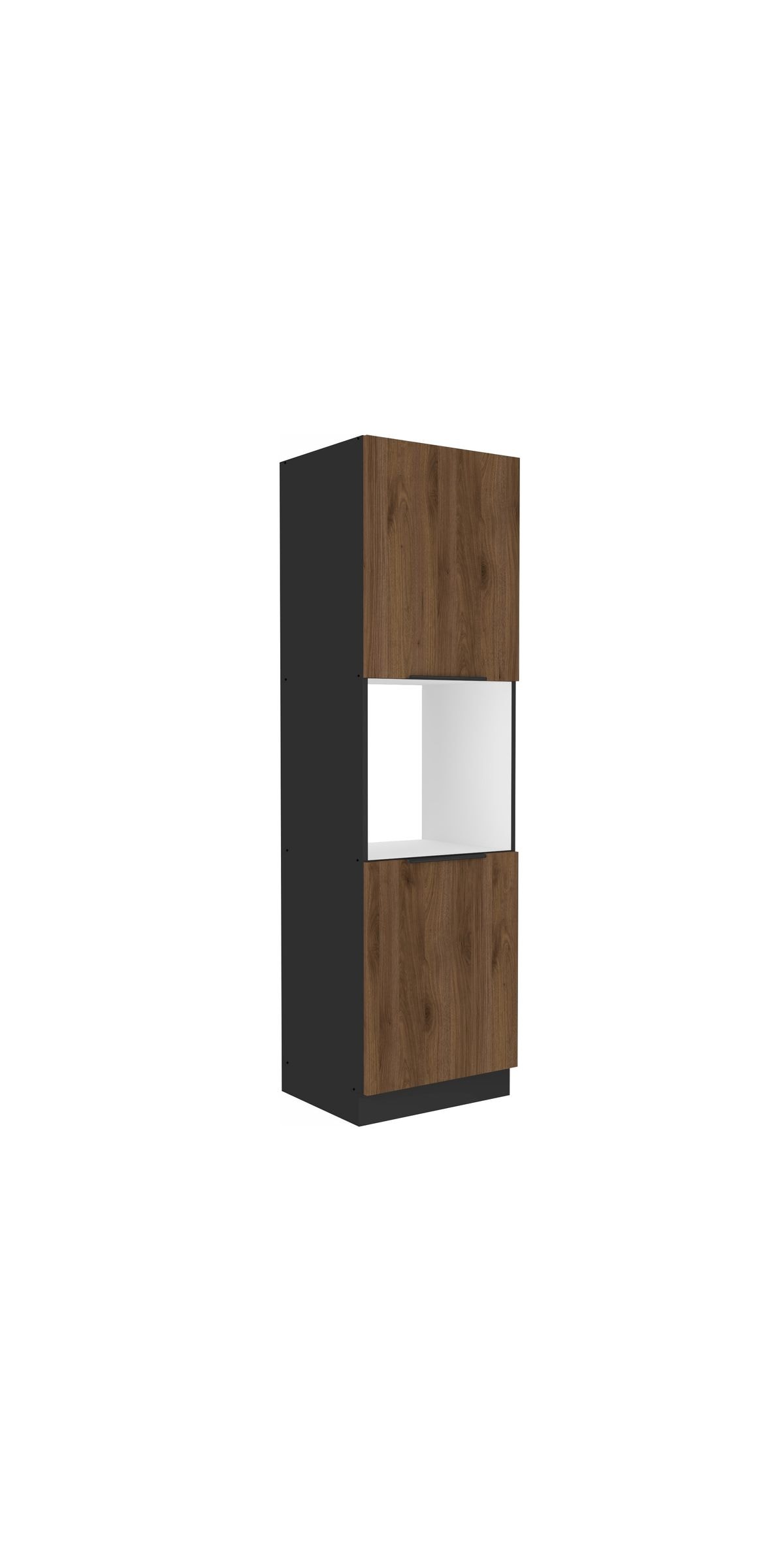 K&uuml;chen Hochschrank 60 cm MONZA Okapi Nu&szlig;baum K&uuml;chenzeile K&uuml;chenblock K&uuml;che - Bild 1