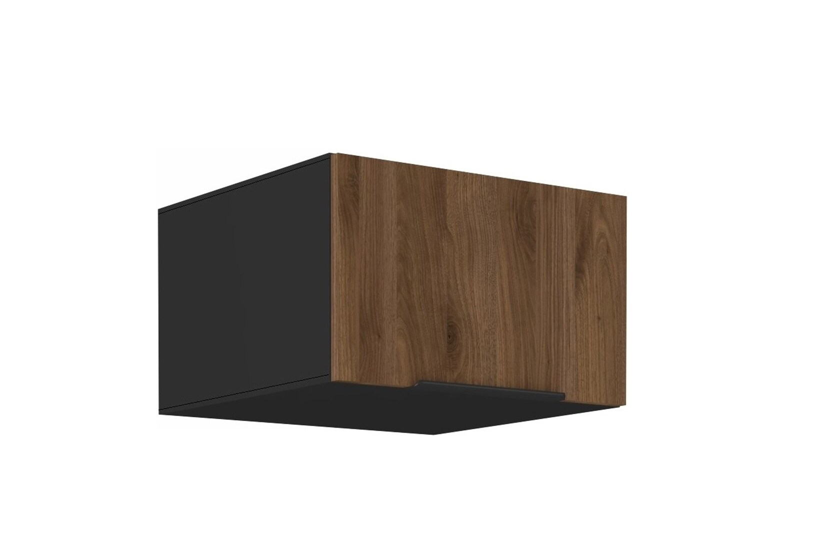 Aufsatzschrank Hochschrank 60 cm Küche MONZA Okapi Nußbaum Küchenzeile
