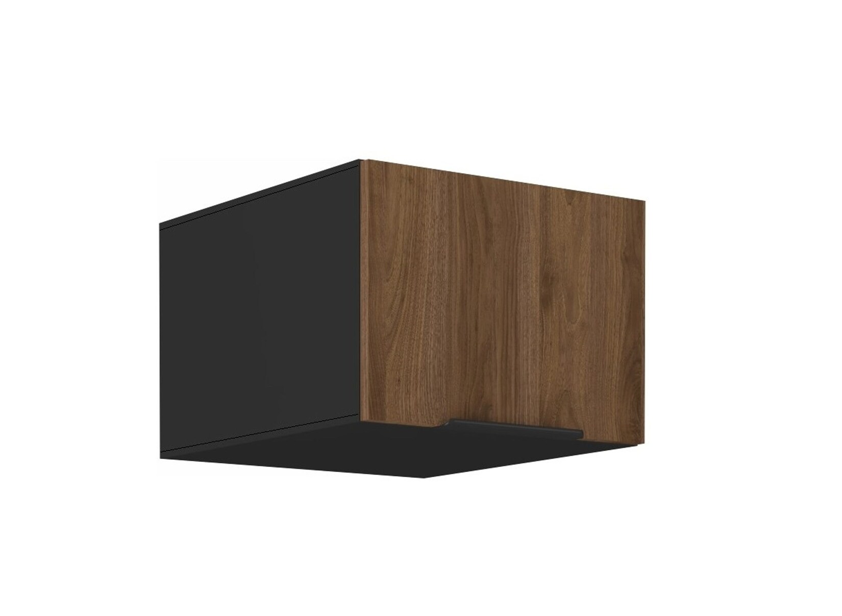 Aufsatzschrank Hochschrank 50 cm Küche MONZA Okapi Nußbaum Küchenzeile
