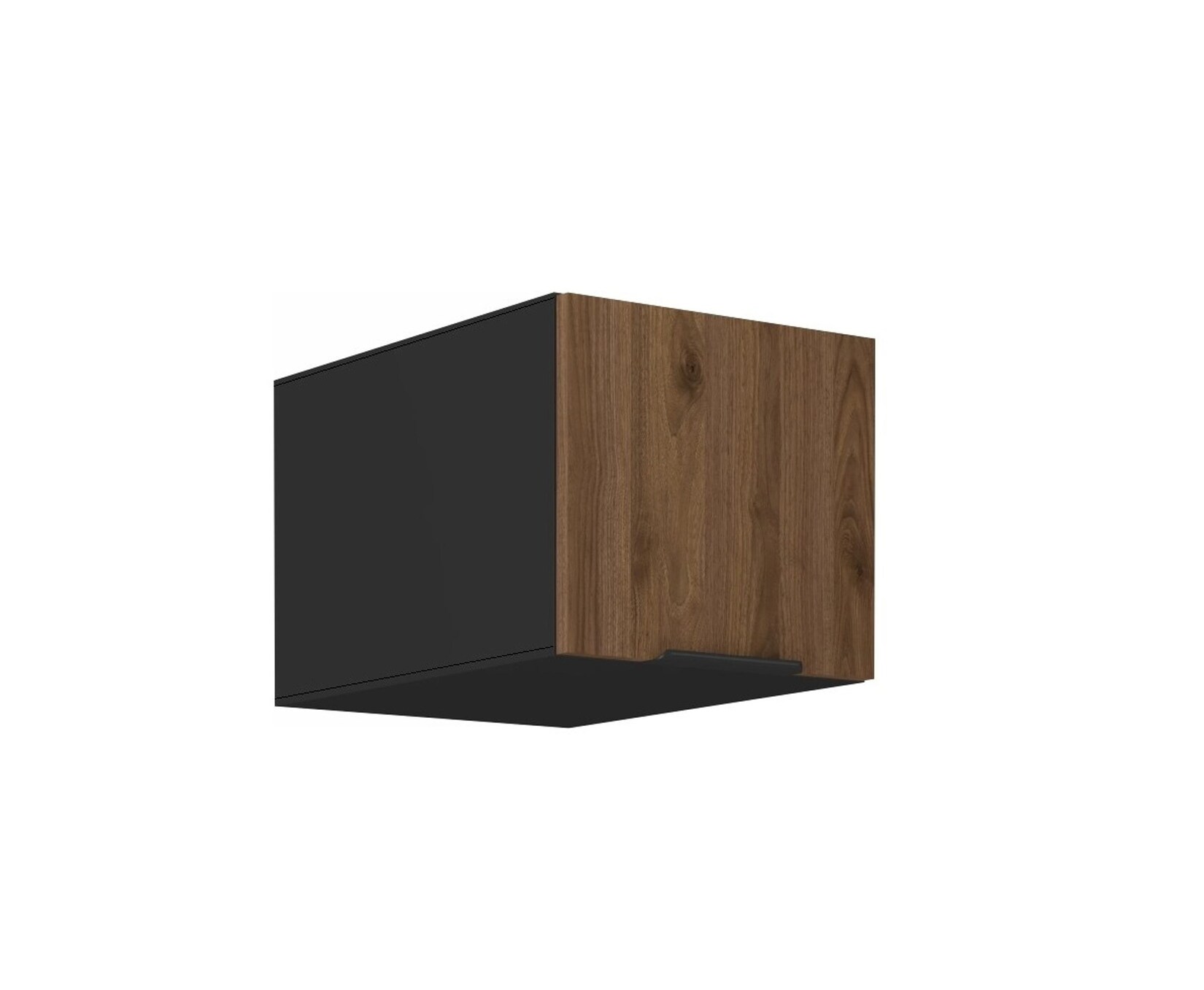 Aufsatzschrank Hochschrank 40 cm Küche MONZA Okapi Nußbaum Küchenzeile