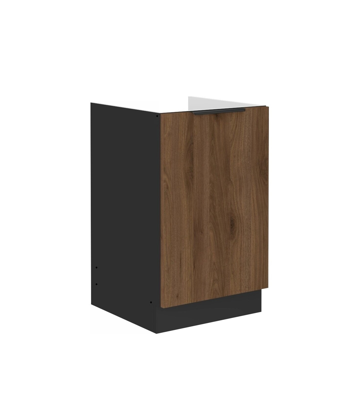 Küchen Spülenunterschrank 50 cm Küche MONZA Okapi Nußbaum Küchenzeile
