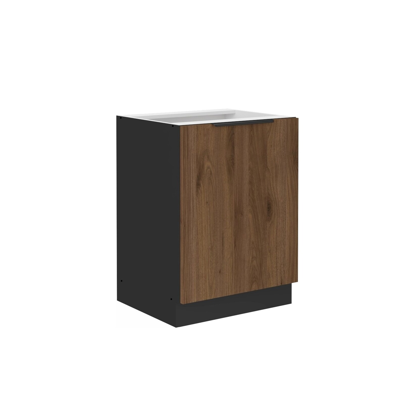 Küchen Unterschrank 60 cm Küche MONZA Okapi Nußbaum Küchenzeile Küchenblock