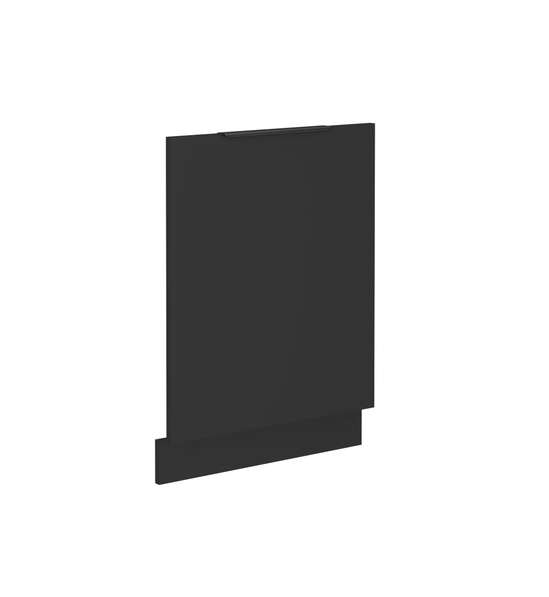 Frontblende f&uuml;r vollintegrierten Geschirrsp&uuml;ler 60 cm K&uuml;che SIENA Schwarz - Bild 1