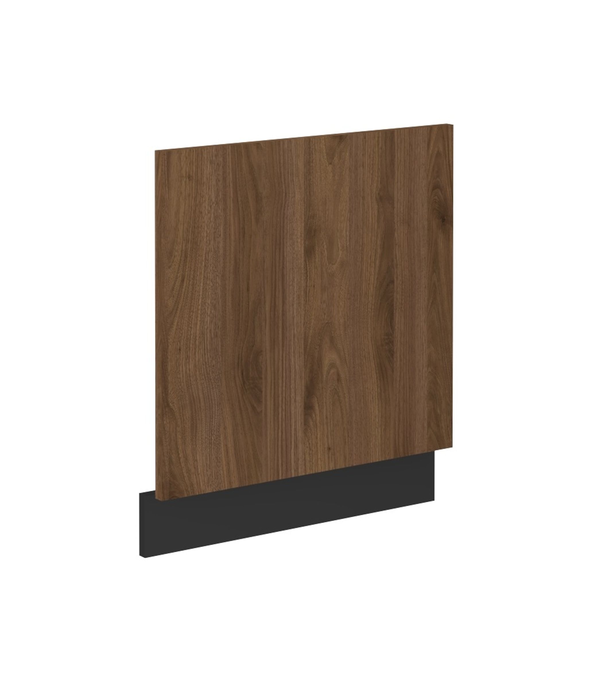 Frontblende f&uuml;r integrierten Geschirrsp&uuml;ler 60 cm K&uuml;che MONZA Okapi Nu&szlig;baum matt - Bild 1