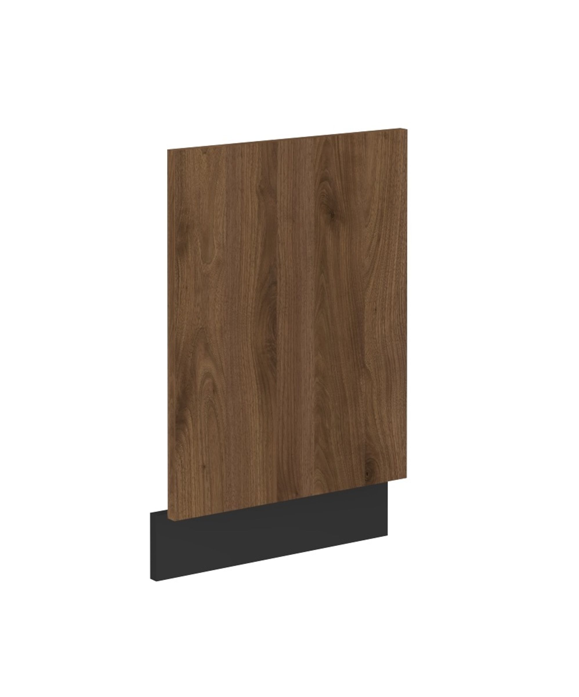 Frontblende f&uuml;r integrierten Geschirrsp&uuml;ler 45 cm K&uuml;che MONZA Okapi Nu&szlig;baum matt - Bild 1