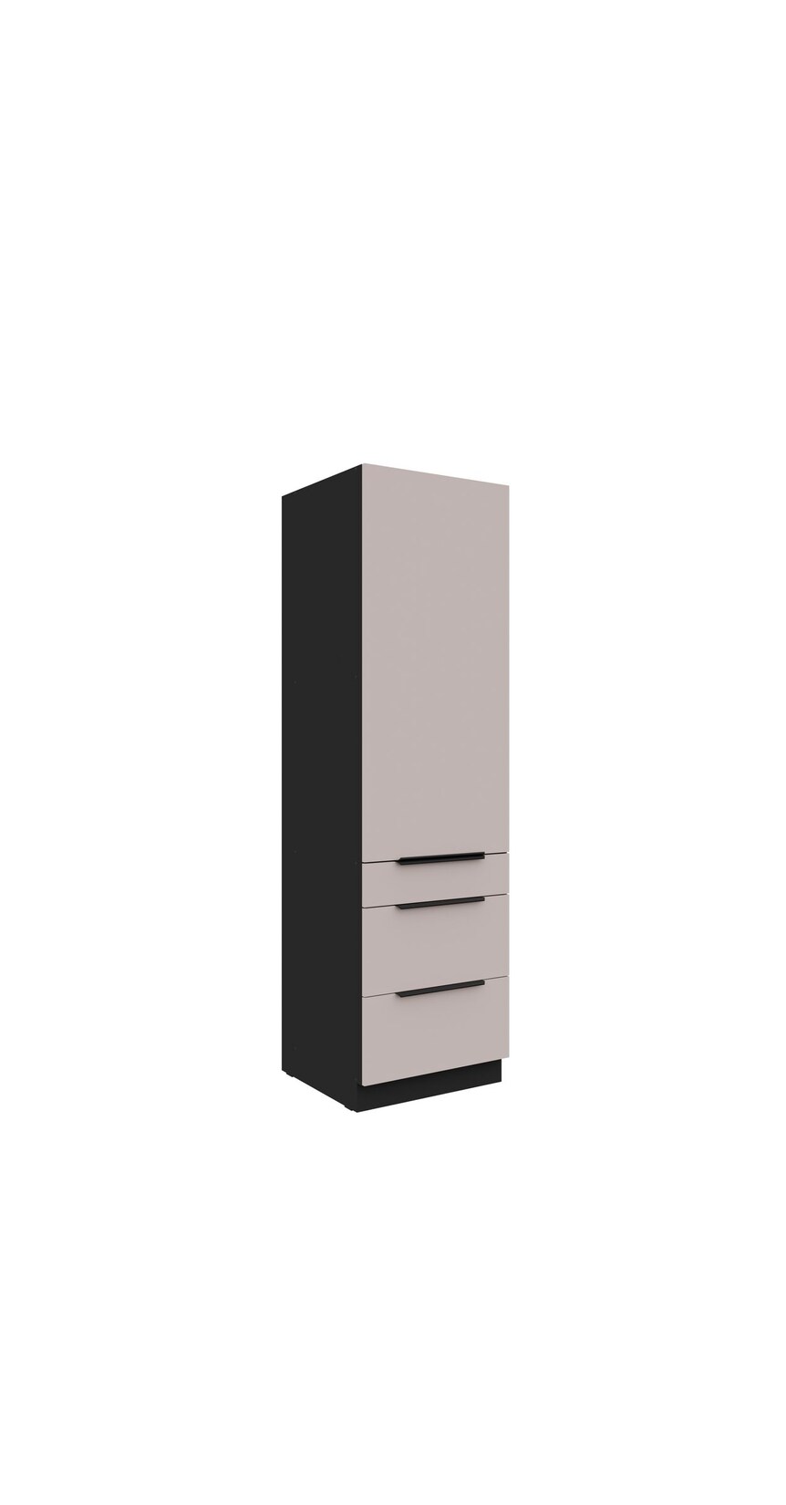 Küchen Hochschrank 60 cm ARONA Kaschmir beige Küchenzeile Küchenblock Küche