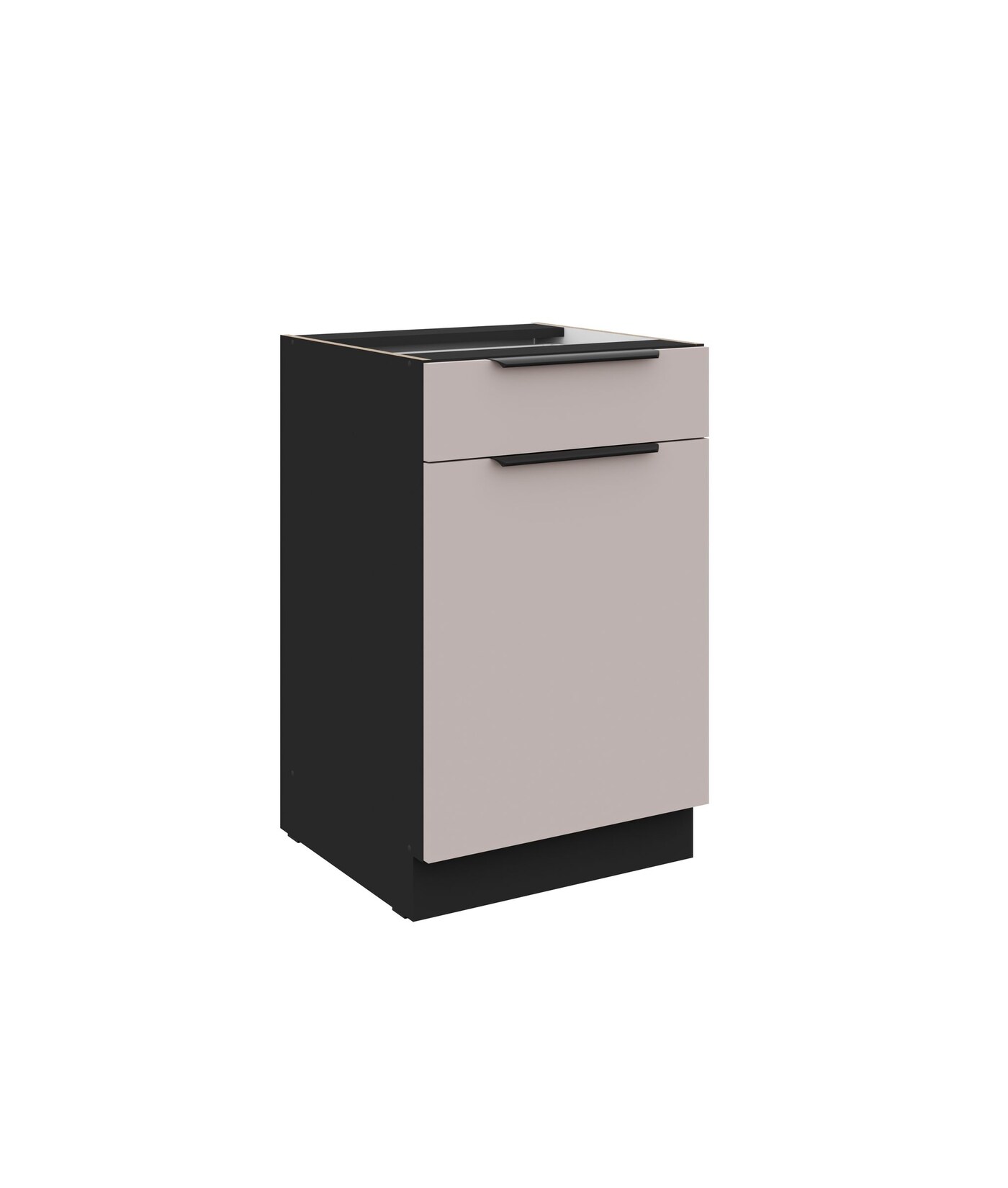 Küchen Unterschrank 50 cm Küche ARONA Kaschmir beige Küchenzeile Küchenblock