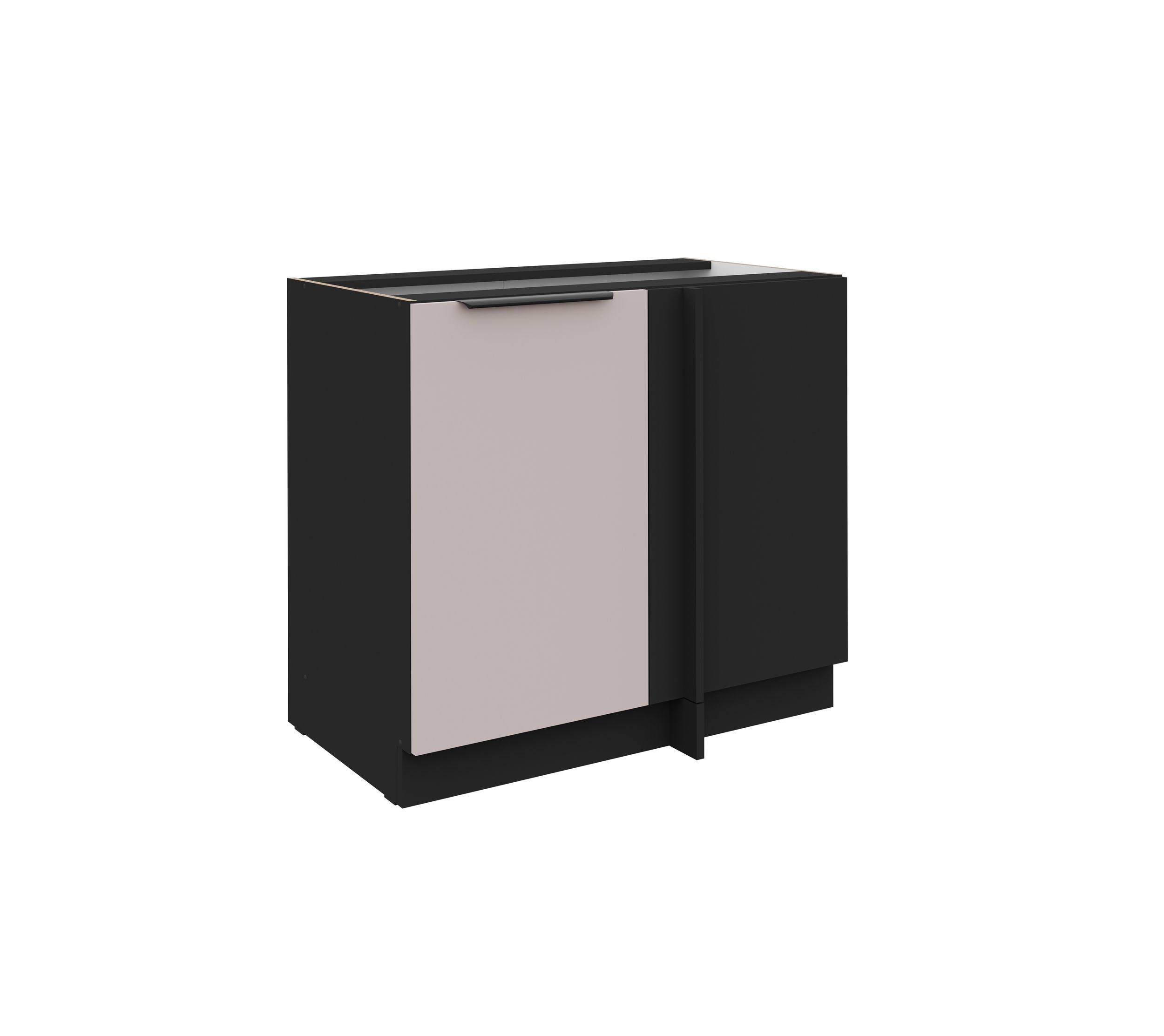 K&uuml;chen Eckunterschrank 105 cm K&uuml;che ARONA Kaschmir beige K&uuml;chenzeile K&uuml;chenblock - Bild 1