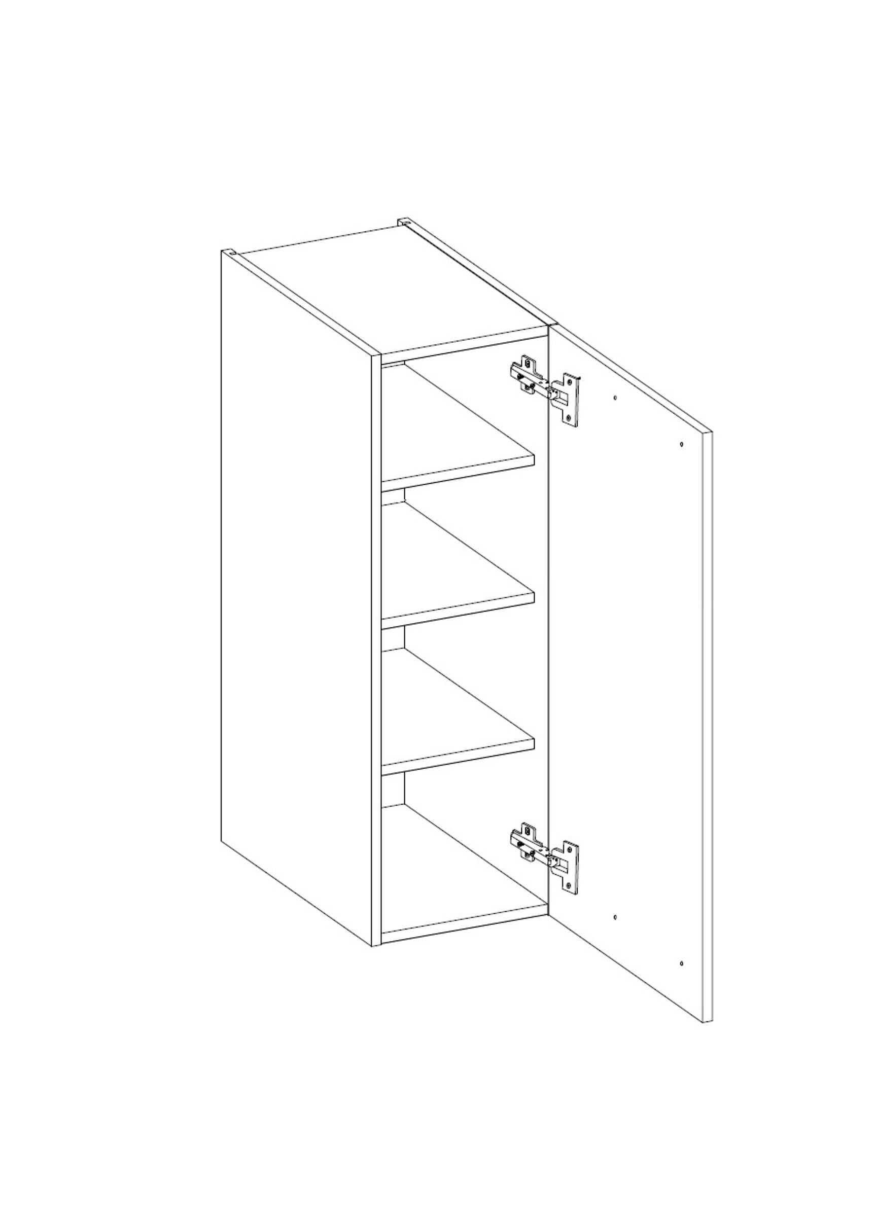 K&uuml;chen H&auml;ngeschrank 30 cm K&uuml;che ARONA Kaschmir beige K&uuml;chenzeile K&uuml;chenblock - Bild 1