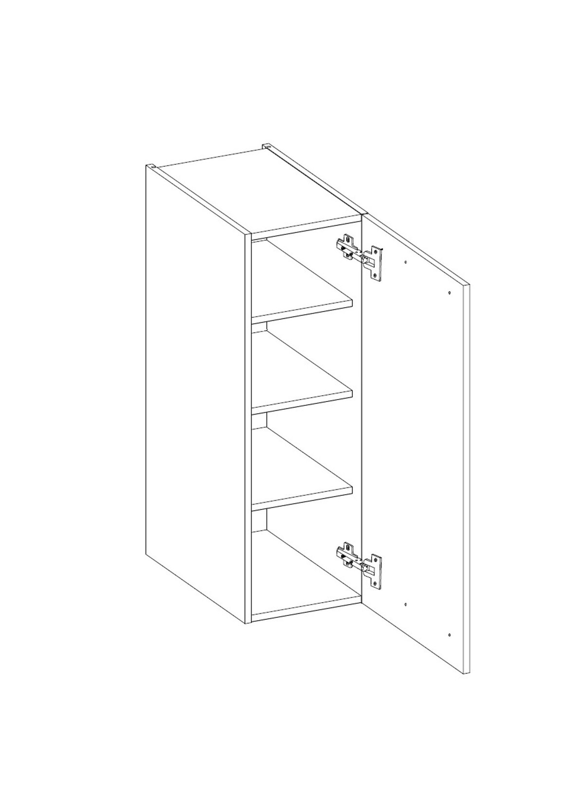 Küchen Hängeschrank 30 cm Küche ARONA Kaschmir beige Küchenzeile Küchenblock