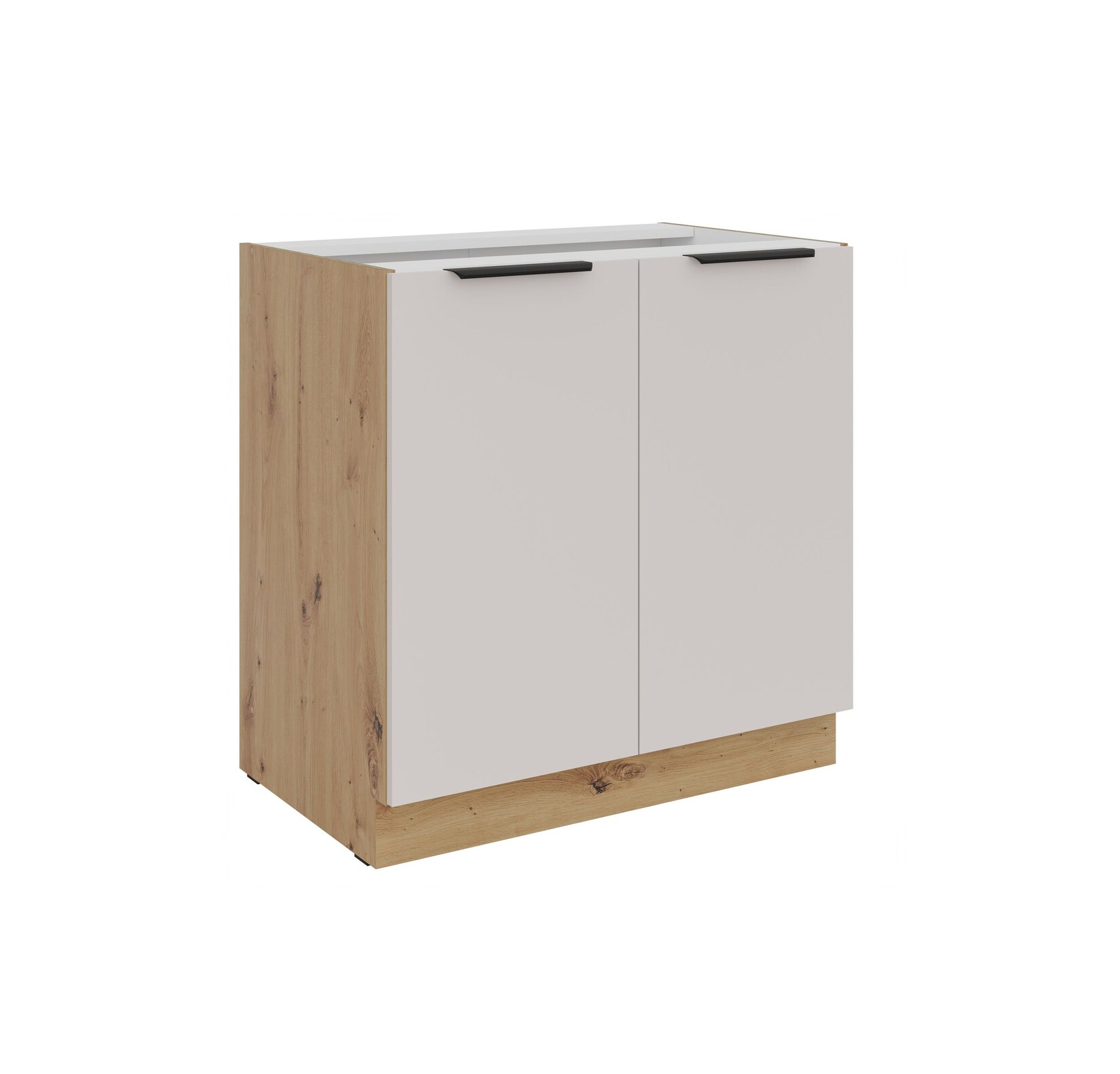 Küchen Unterschrank 80 cm Küche SOLANO Kaschmir beige Küchenzeile Küchenblock